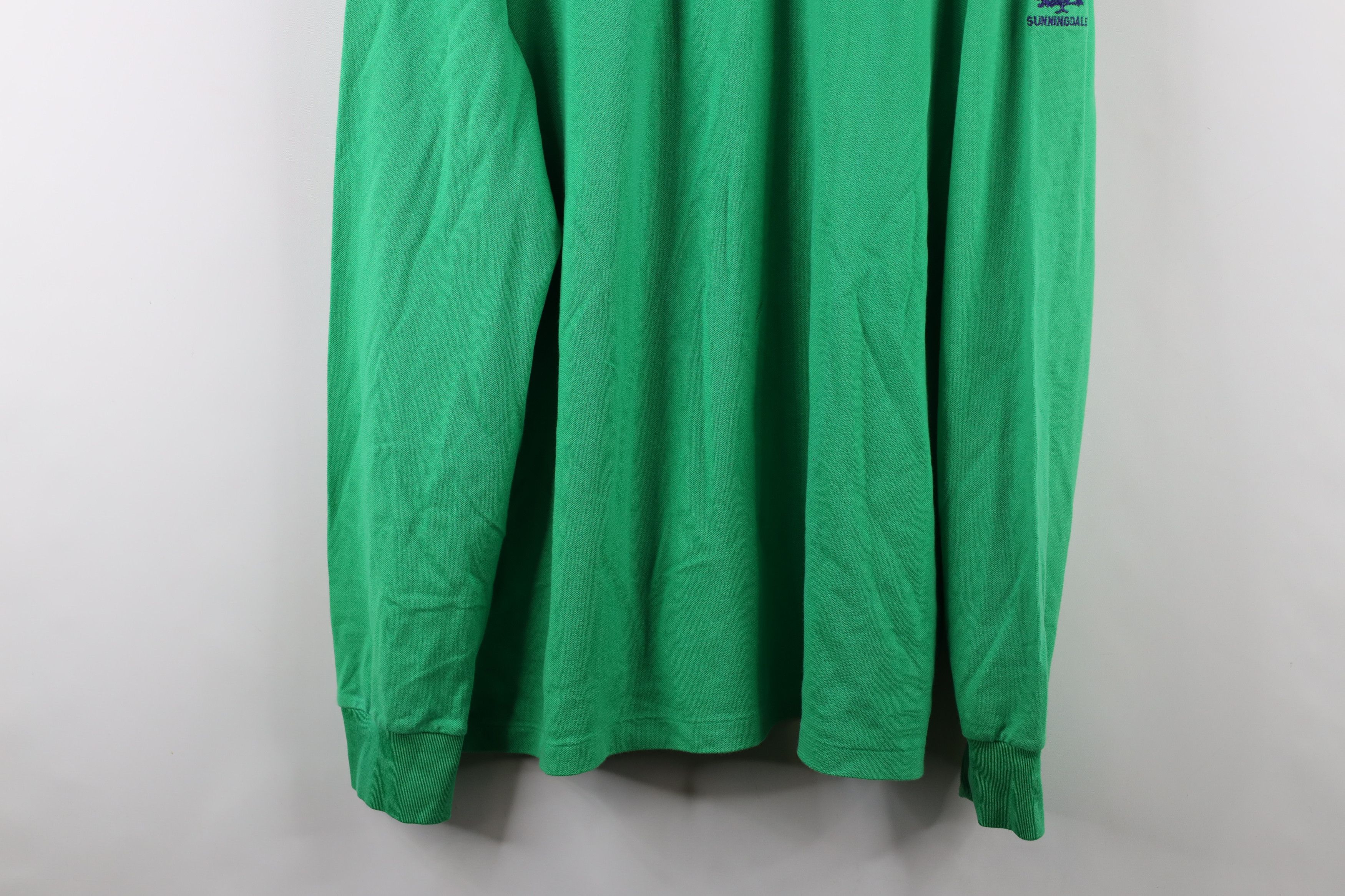 Ralph Lauren × Vintage Polo Golf Ralph Lauren Cotton Long Sleeve Polo Shirt Green Size US XL / EU 56 / 4 - 3 Thumbnail
