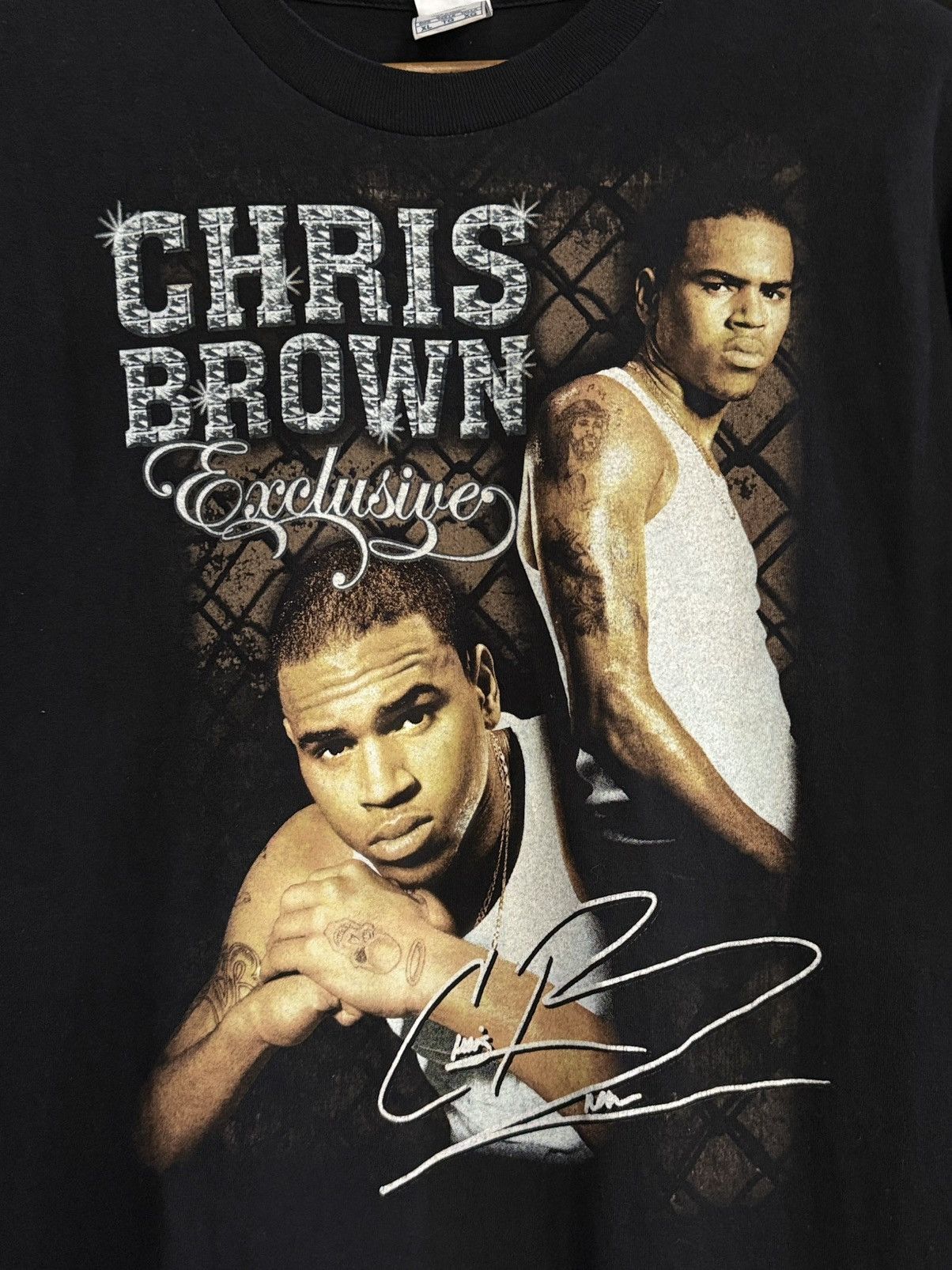Rap Tees Vintage Chris Brown Tour Rap Tee Size US XL / EU 56 / 4 - 3 Thumbnail