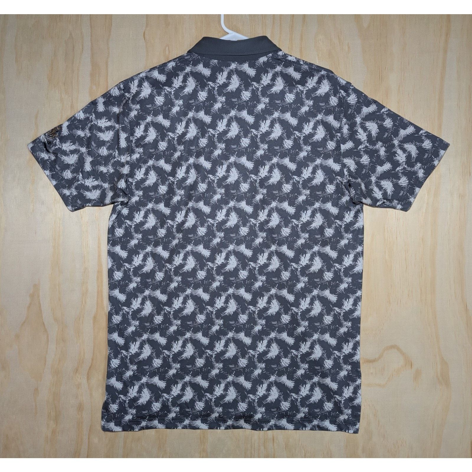 Other Dunning Men's Medium Polo Shirt Grey Print Camelback Golf Size US M / EU 48-50 / 2 - 7 Thumbnail