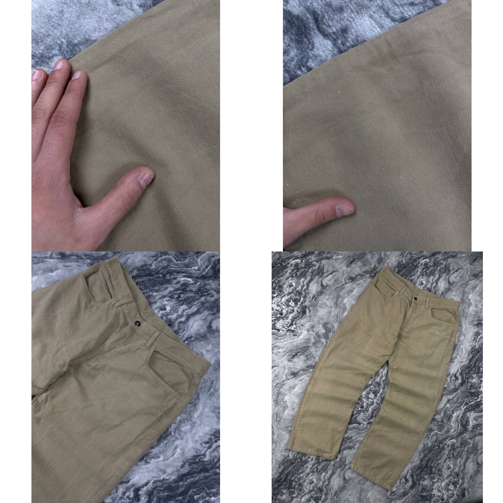 Yves Saint Laurent VINTAGE Yves Saint Laurent Big Logo Pants Men 38 Beige 90s by Saint Laurent Pant Chino Pockets Slim Regular Men Size US 38 / EU 54 - 8 Thumbnail