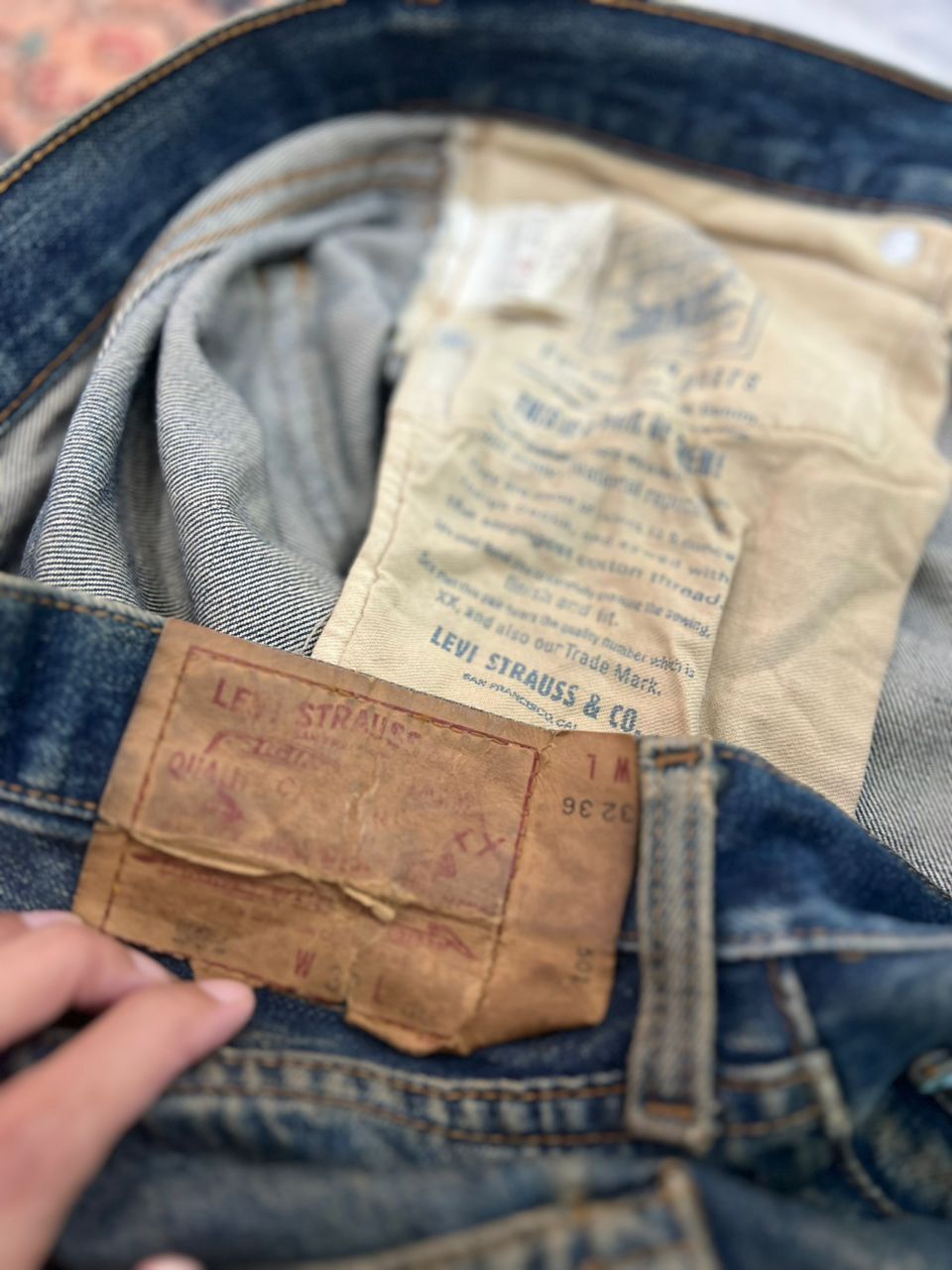 Levi's × Vintage Vintage 1990’s Levis big E 110 Anniversary Selvedge Denim Size US 32 / EU 48 - 16 Thumbnail