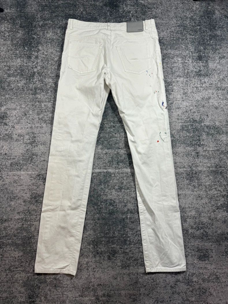 Dior Dior White ink-splashed jeans 2501-Nextarrow Size US 31 - 2 Thumbnail