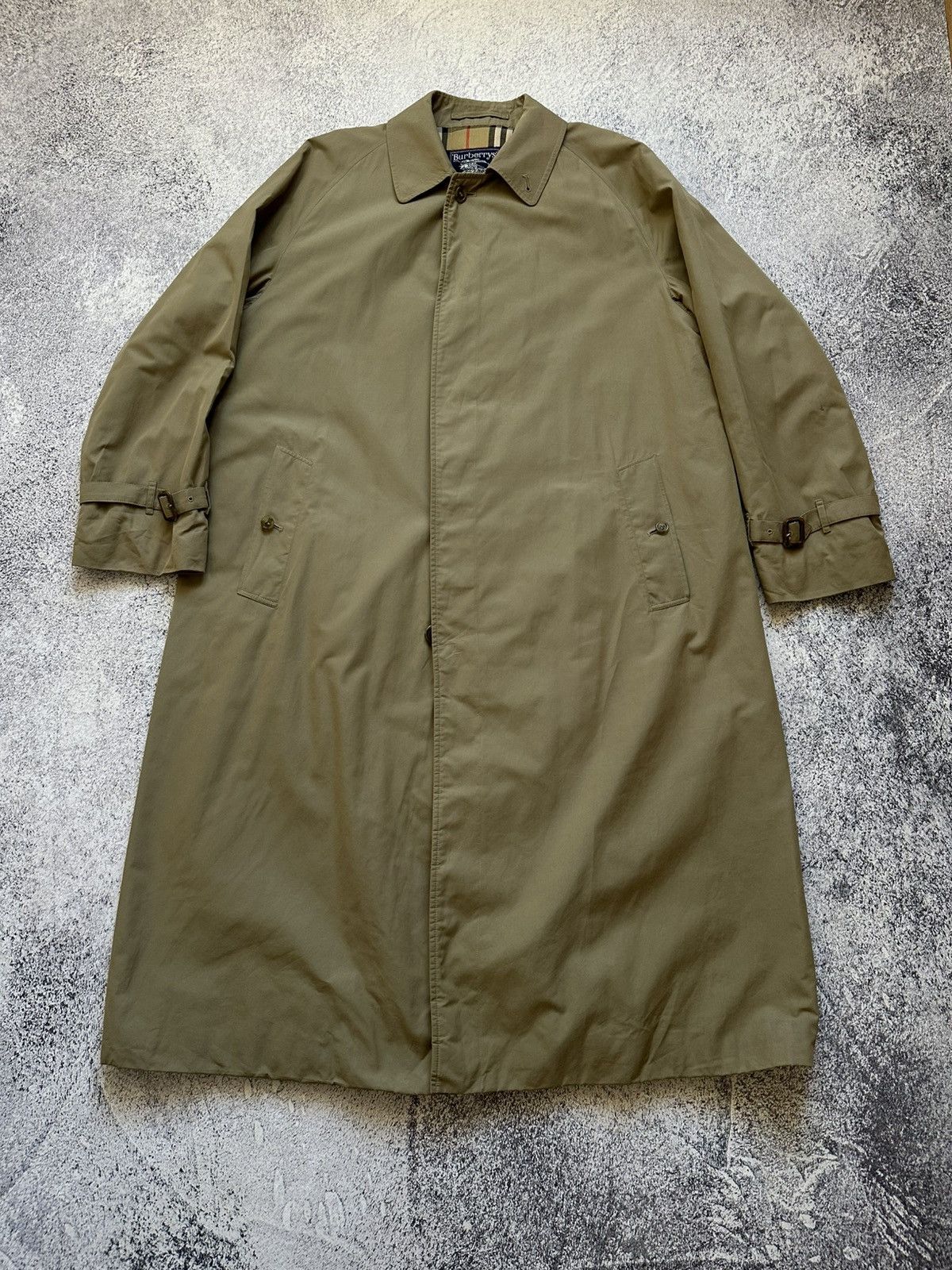Burberry Vintage 70-80s Burberrys Beige Cotton Coat Japanese Style Size US M / EU 48-50 / 2 - 5 Thumbnail