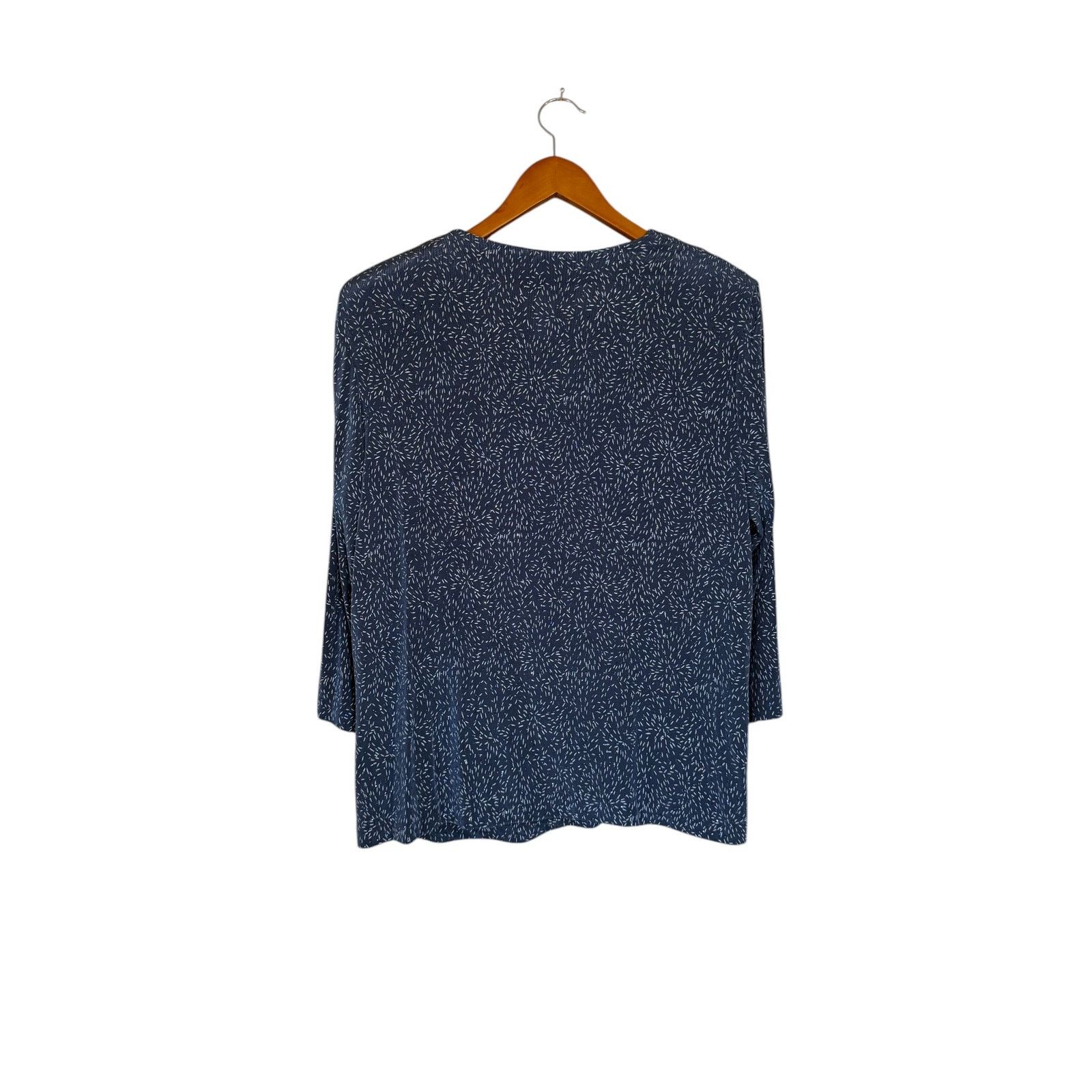 Alex Evenings Alex Evenings Jacket Women X Large Blue Tank Top Glitter Size XL / US 12-14 / IT 48-50 - 4 Thumbnail