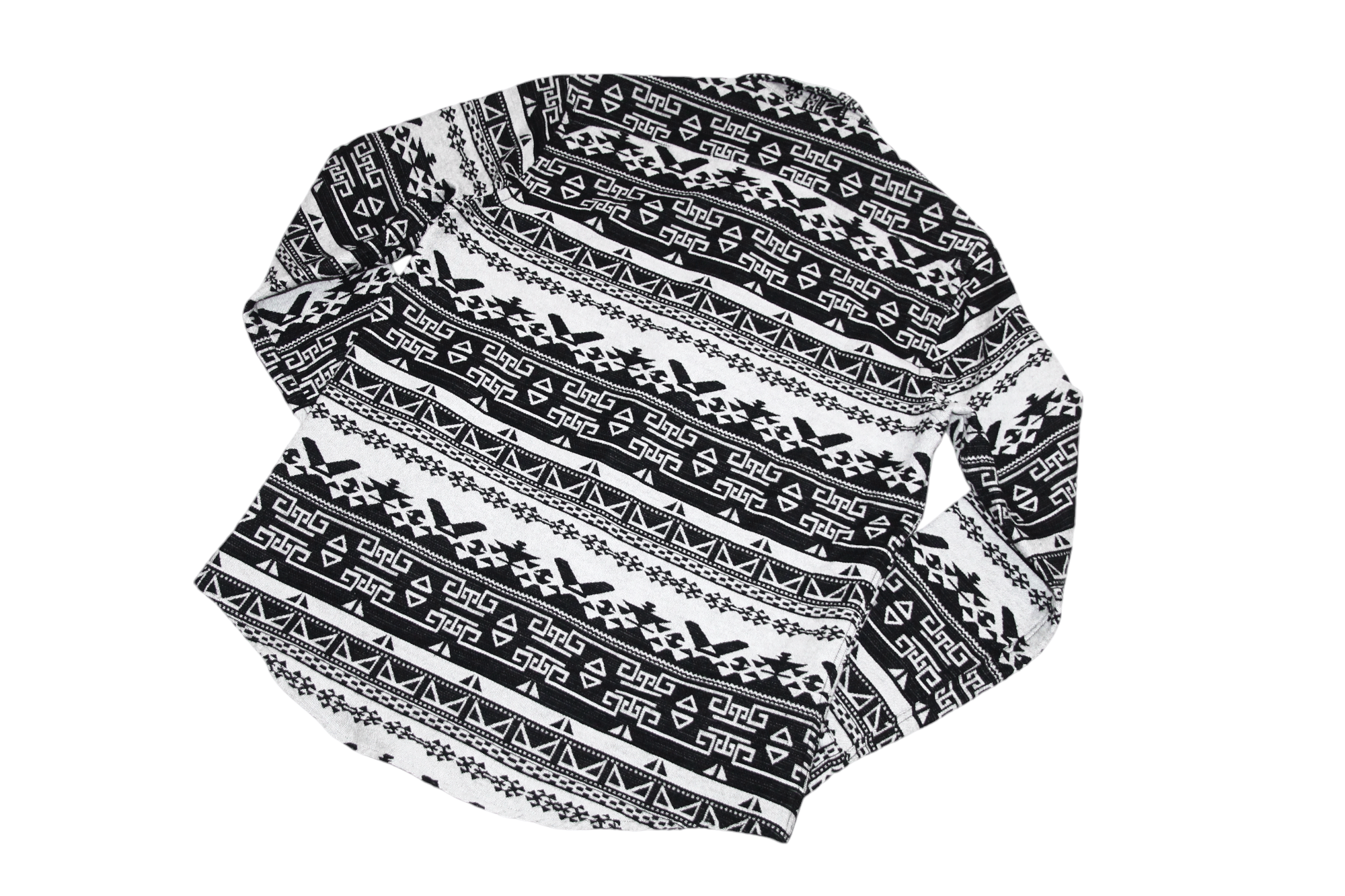 Flannel DEADSTOCK! GERMAN GARMENT Berlin Rugged Flannel Aztec Shirt Size US L / EU 52-54 / 3 - 9 Thumbnail