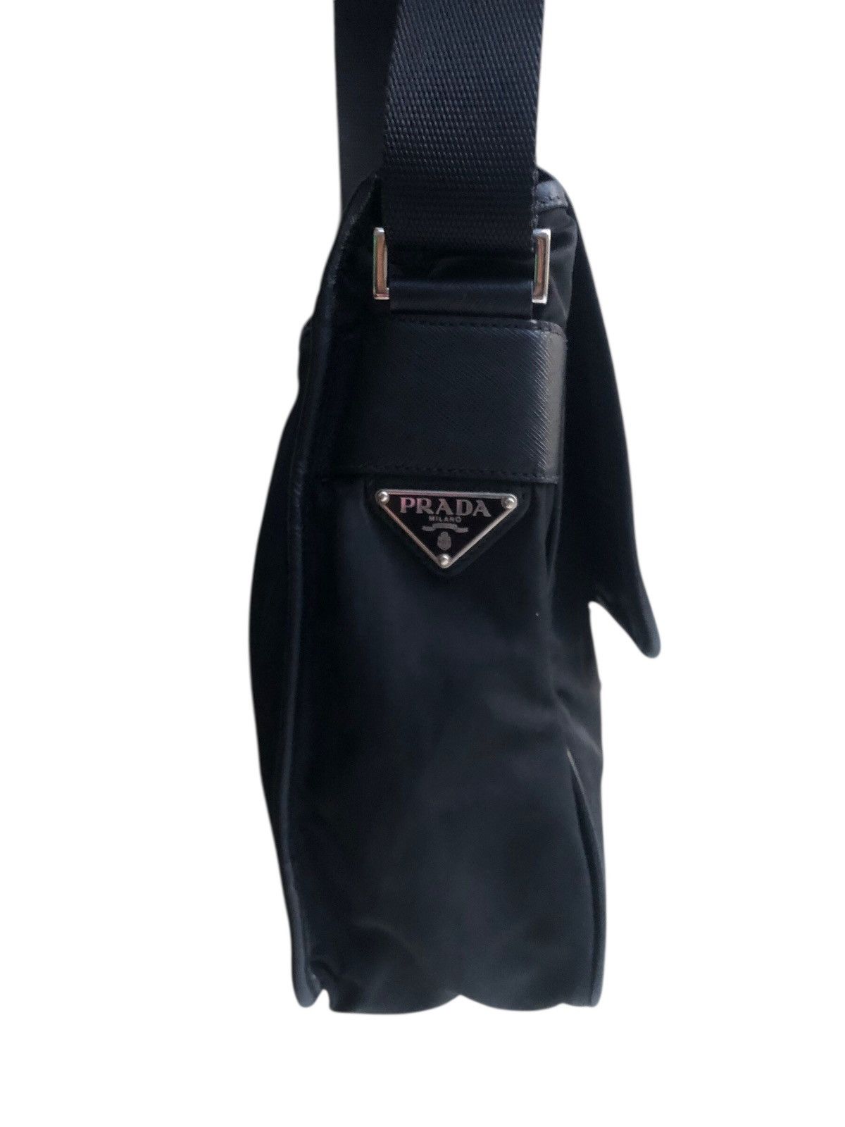 Prada 💯Authentic PRADA Tessuto Nylon Messenger Crossbody Bag Black Size ONE SIZE - 5 Thumbnail