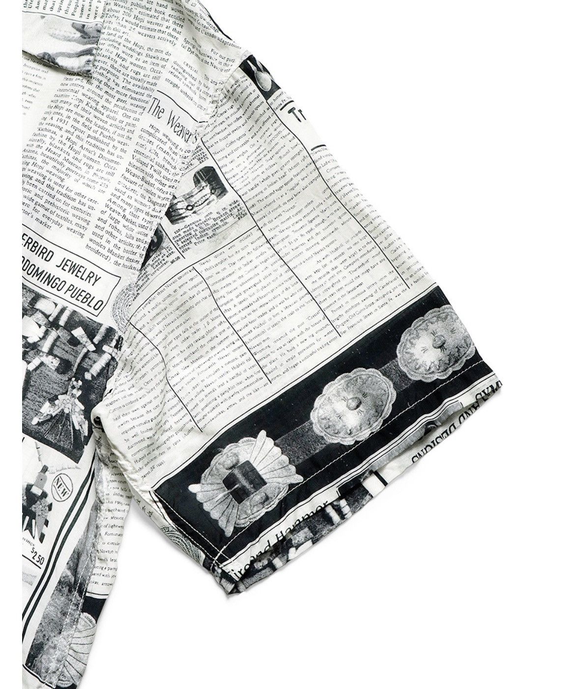 Kapital Silk Rayon Pueblo News Newspaper Pattern Aloha Shirt size 3 Size US L / EU 52-54 / 3 - 5 Thumbnail