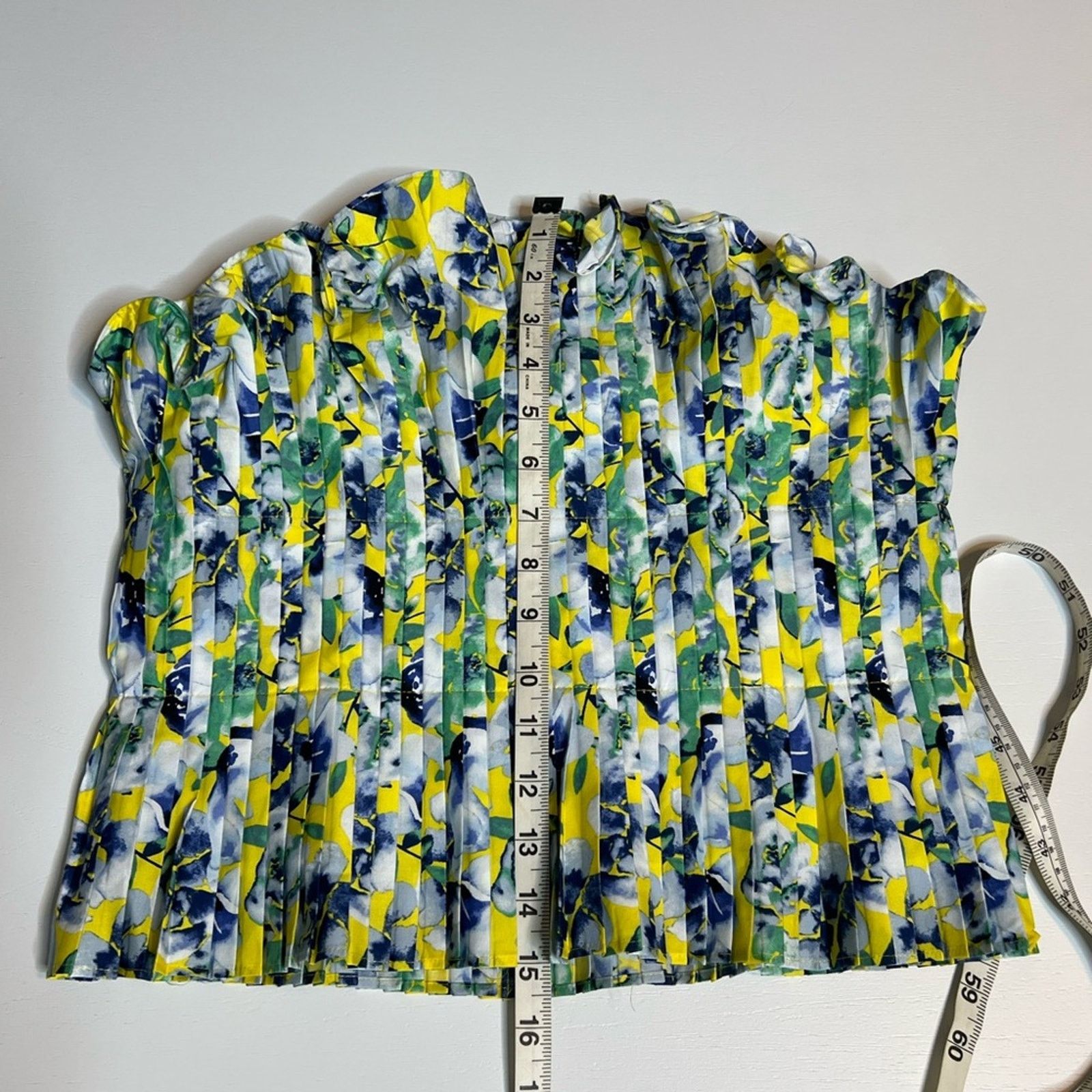 White House Black Market white house black market pleated floral bustier top Size M / US 6-8 / IT 42-44 - 6 Thumbnail