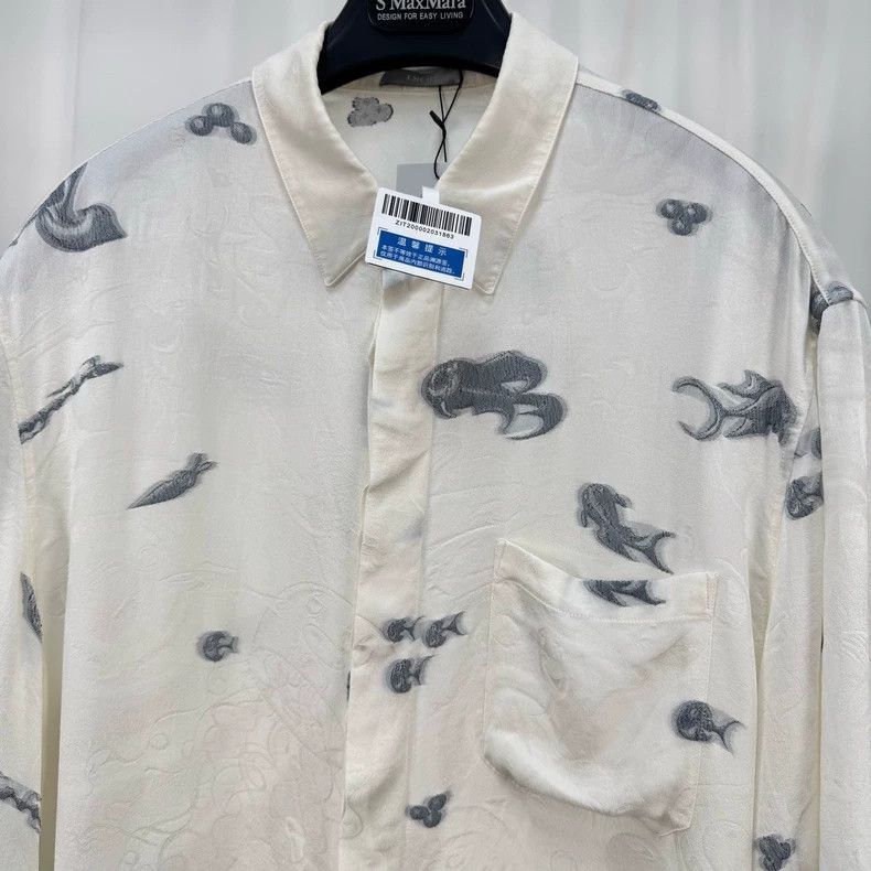 Dior Dior x Kenny silk ocean shirt Size US M / EU 48-50 / 2 - 3 Thumbnail