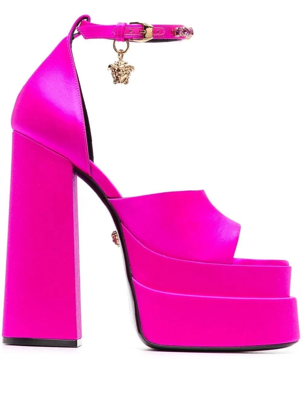 o1y0226 Ankle Strap Sandals in Fuchsia