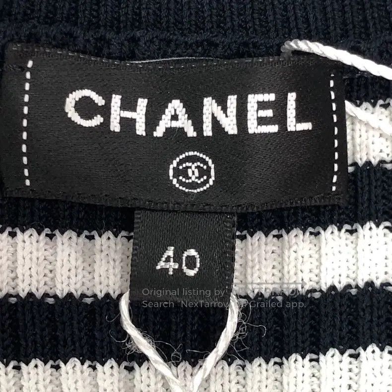 Chanel Chanel 23C striped knitted cardigan coat Size S / US 4 / IT 40 - 6 Thumbnail