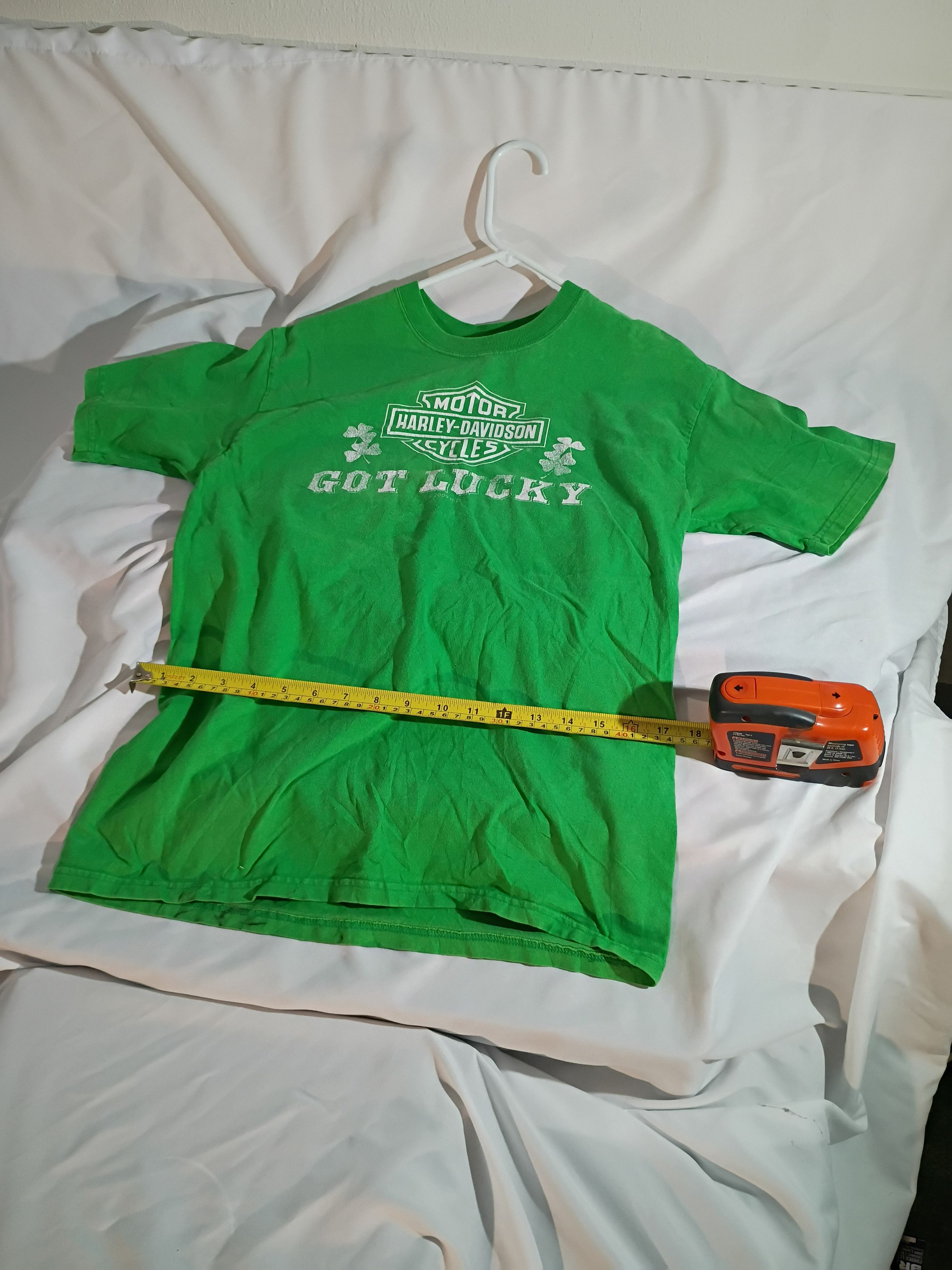 Harley Davidson Men's Vintage Harley Davidson, Got Lucky Dublin, Ireland Size US M / EU 48-50 / 2 - 3 Thumbnail