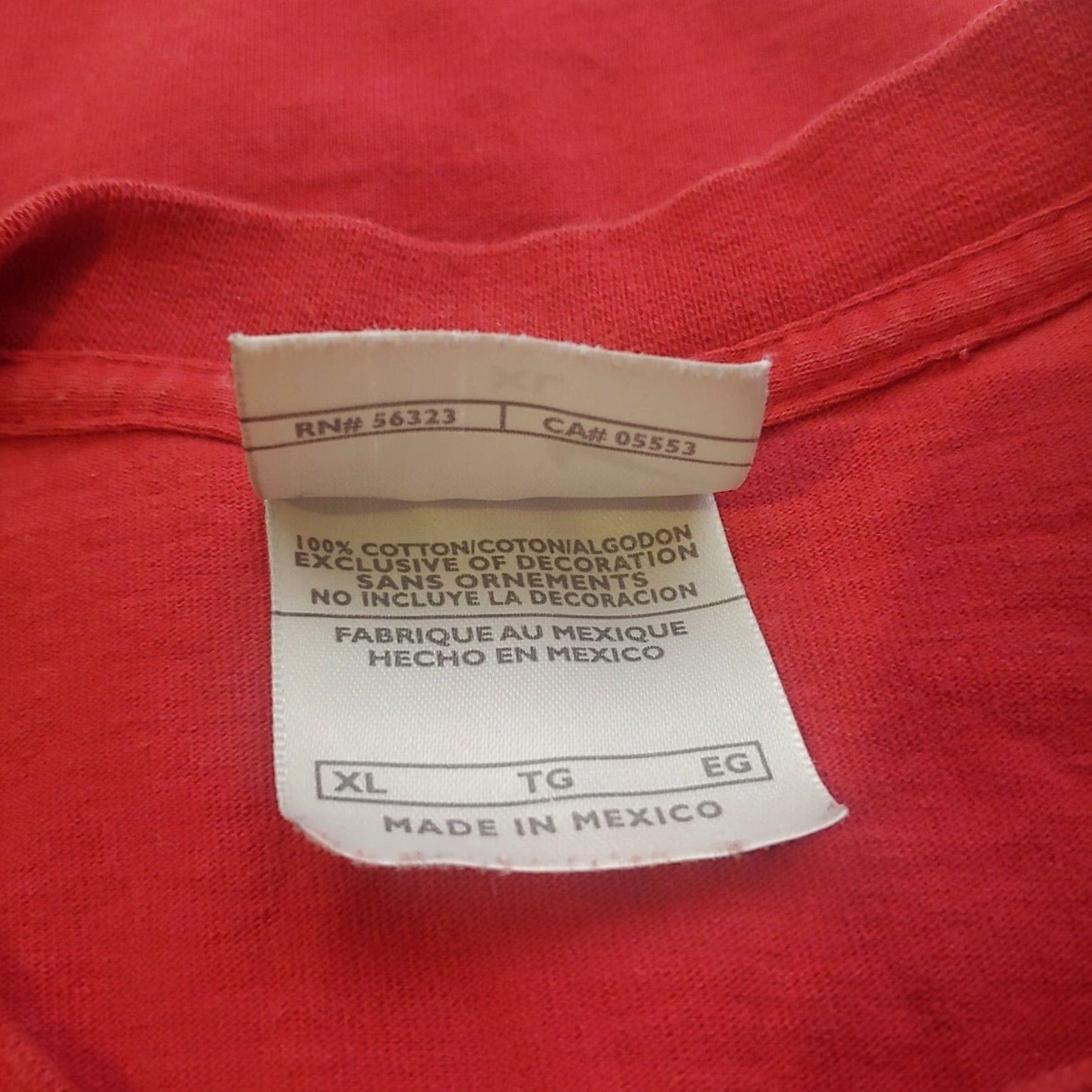Nike Nike Shirt Men XL Long Sleeve Cotton Red Center Swoosh Athletic RN#56323 Size US XL / EU 56 / 4 - 5 Thumbnail