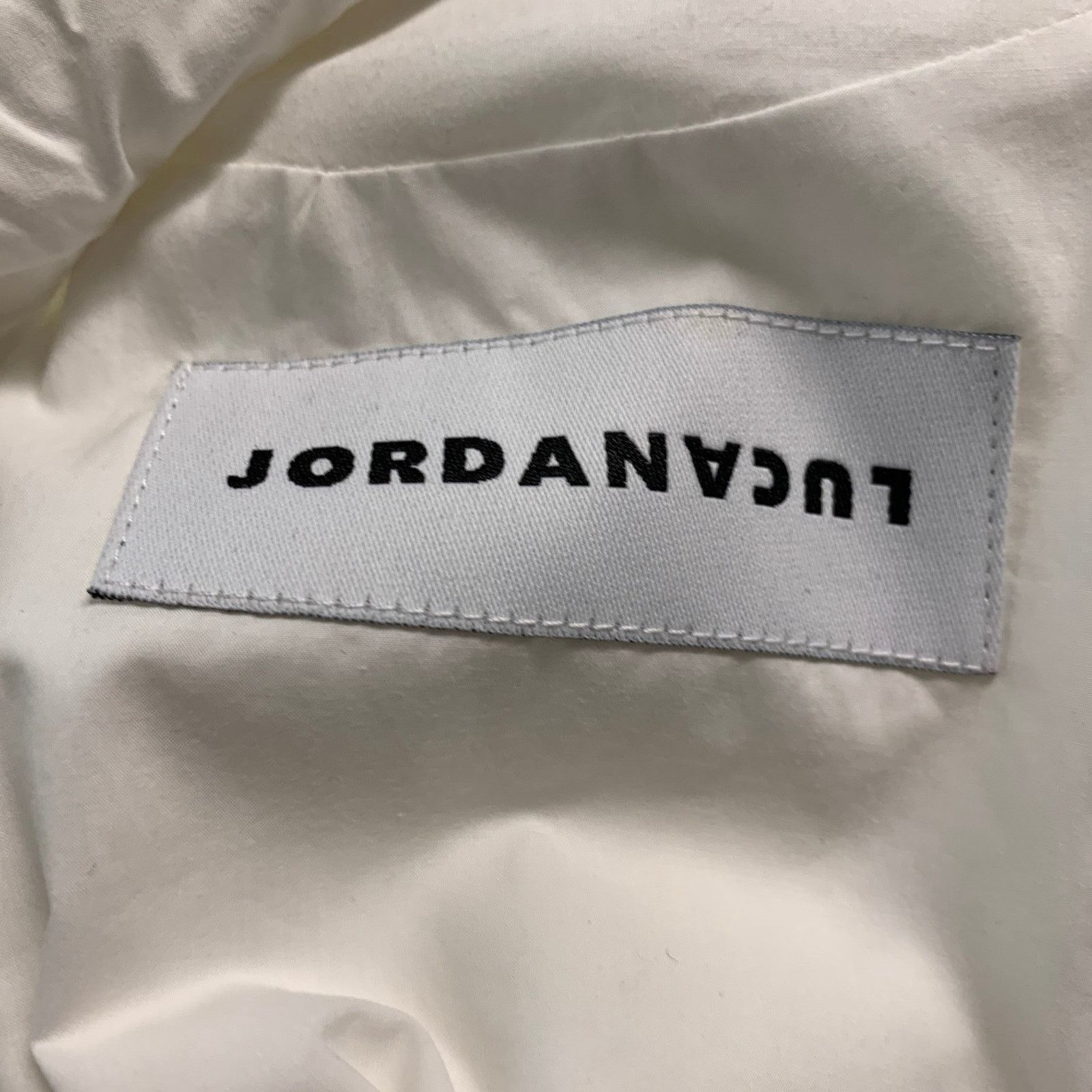 JordanLuca JORDANLUCA White Quilted Cotton Harness Long Sleeve Shirt Size US L / EU 52-54 / 3 - 6 Thumbnail
