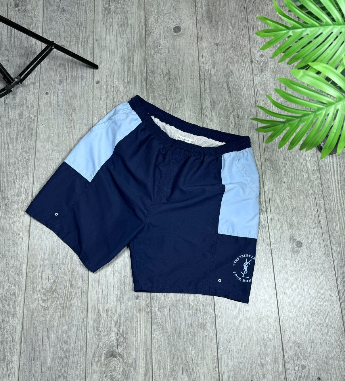Designer × Vintage × Yves Saint Laurent VINTAGE SHORTS 🩳 YVES SAINT LAURENT BIG LOGO SIZE XXL Size US 38 / EU 54 - 6 Thumbnail