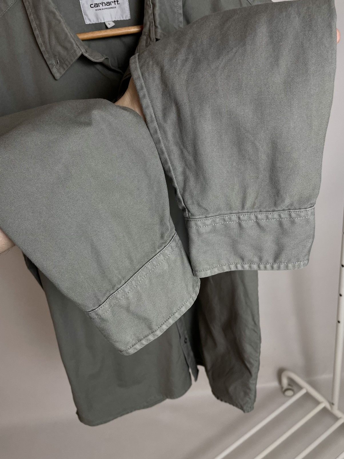Carhartt Wip CARHARTT WIP 🌲 khaki button up over shirt Size US L / EU 52-54 / 3 - 8 Thumbnail