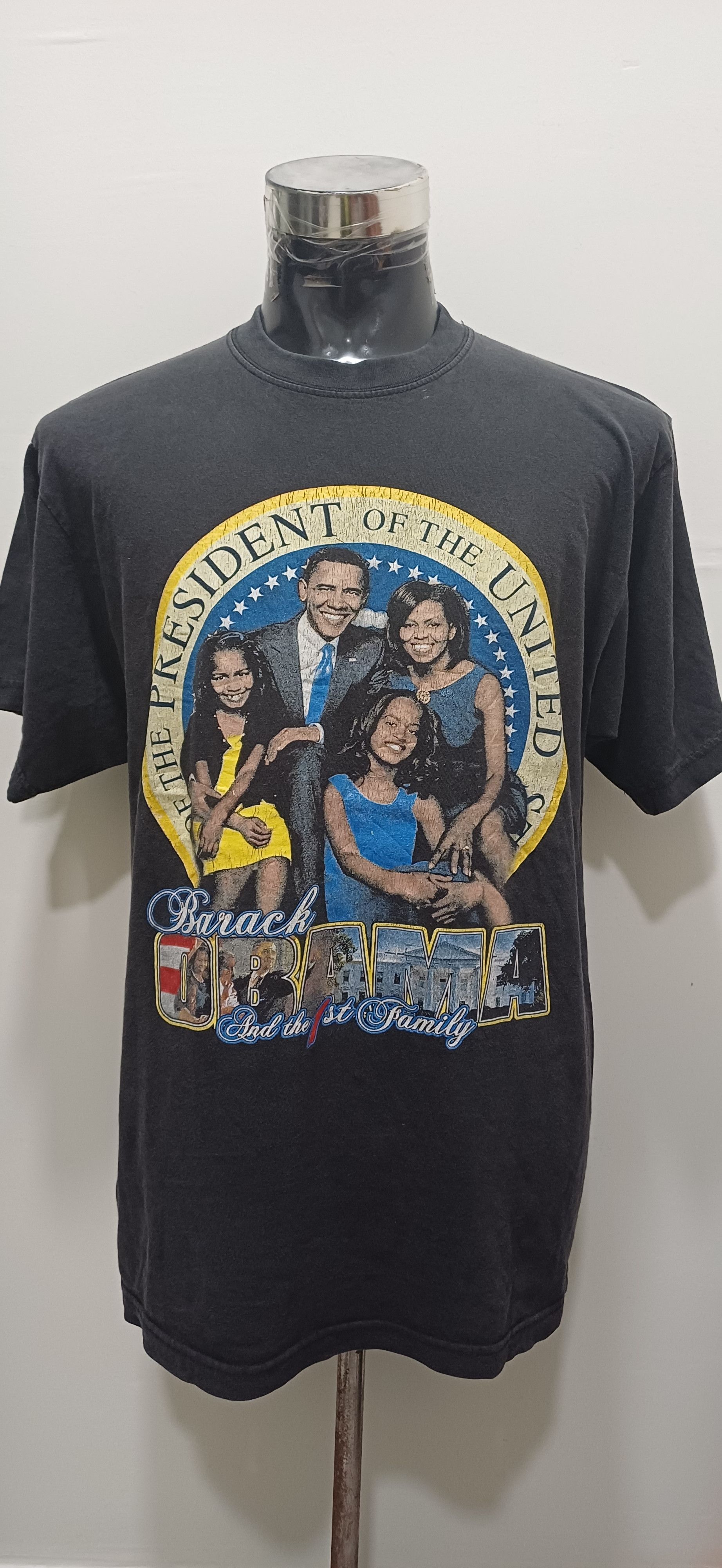 Vintage VINTAGE OBAMA RAP HIP HOP SHIRT Size US L / EU 52-54 / 3 - 1 Thumbnail
