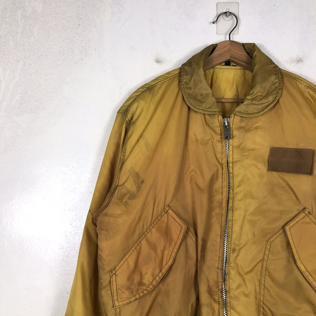 Vintage 📌VINTAGE BOMBER JACKET FLY MILITARY USA FLAG BUZZ RICKSON Size US L / EU 52-54 / 3 - 9 Thumbnail