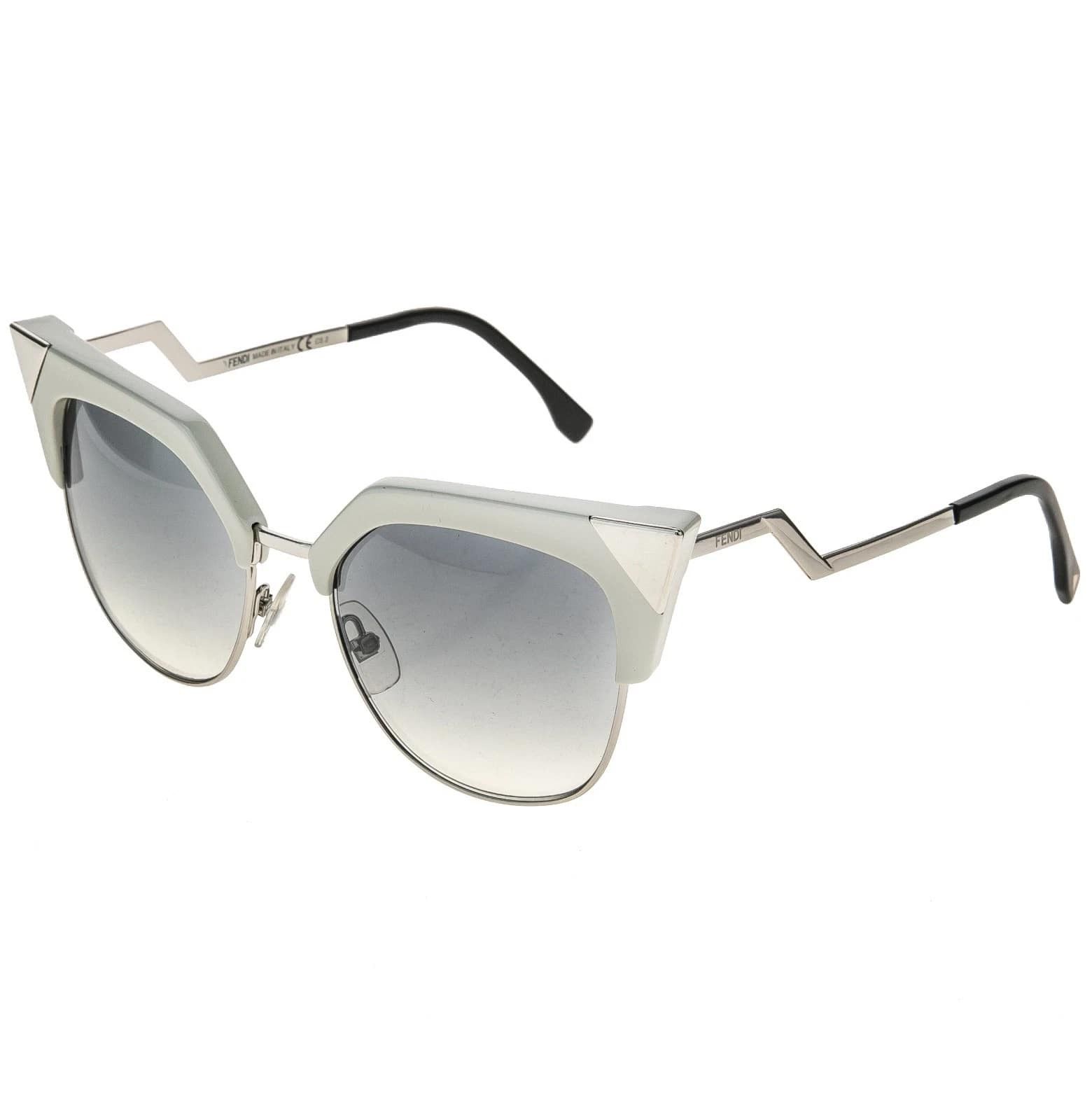 Fendi FENDI IRIDIA FF0149 Silver Gray Geometric Sunglasses 0149 Size ONE SIZE - 5 Thumbnail