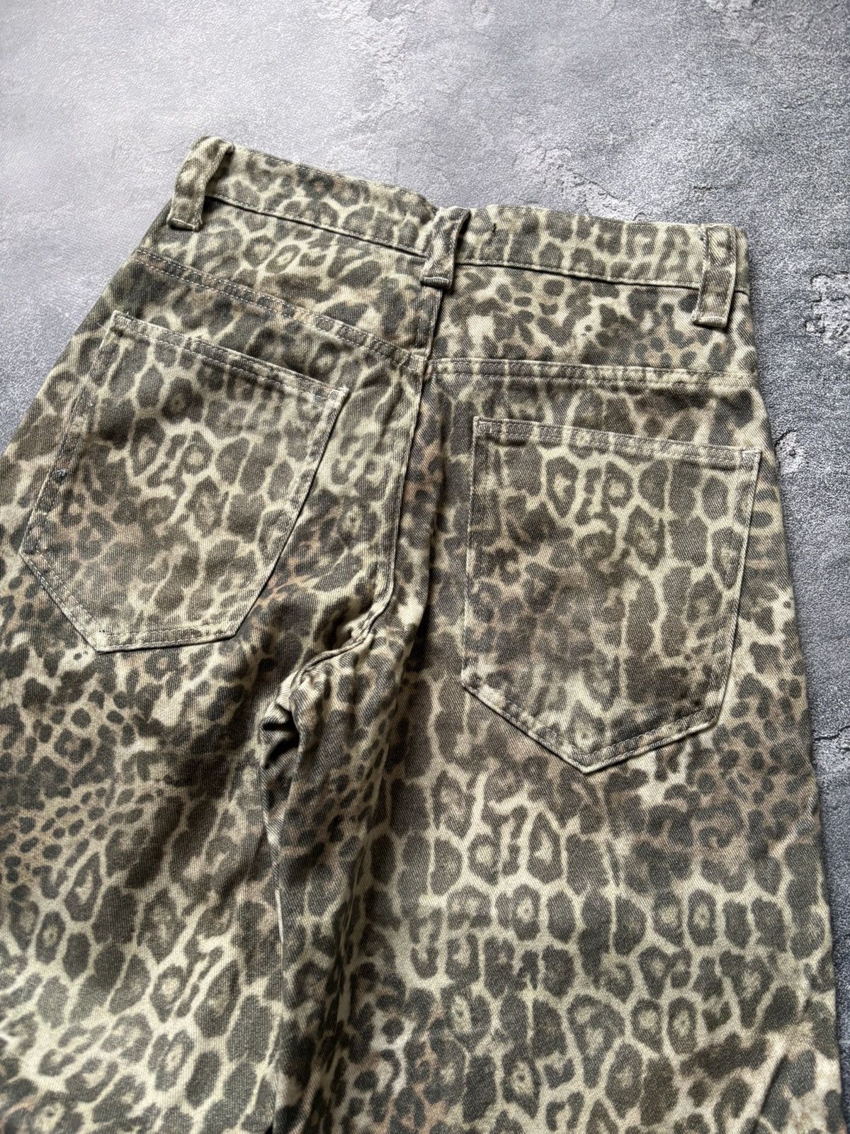 Jaded London Jaded London Y2K Leopard Baggy Denim Pants Cavalli Style Size 26" / US 2 / IT 38 - 8 Thumbnail