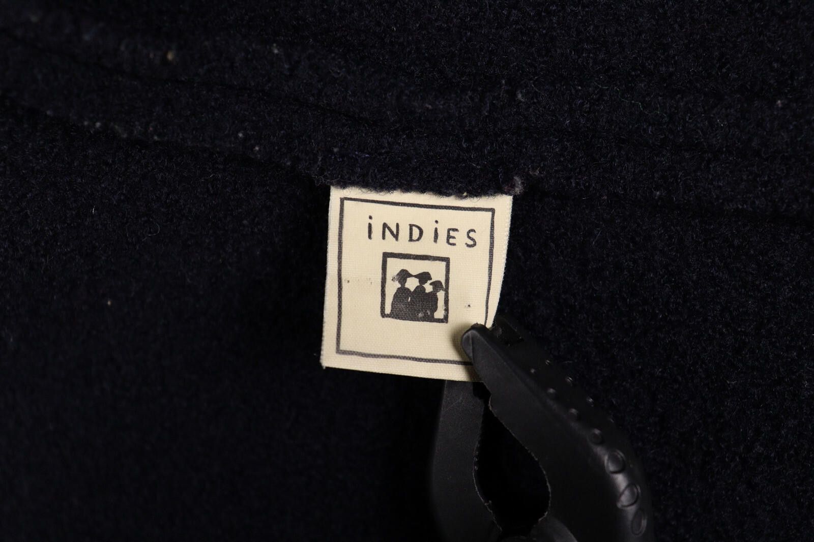 Designer Indies France Wool Black Boiled Wool Coat Jacket Size 2 Size XS / US 0-2 / IT 36-38 - 9 Thumbnail