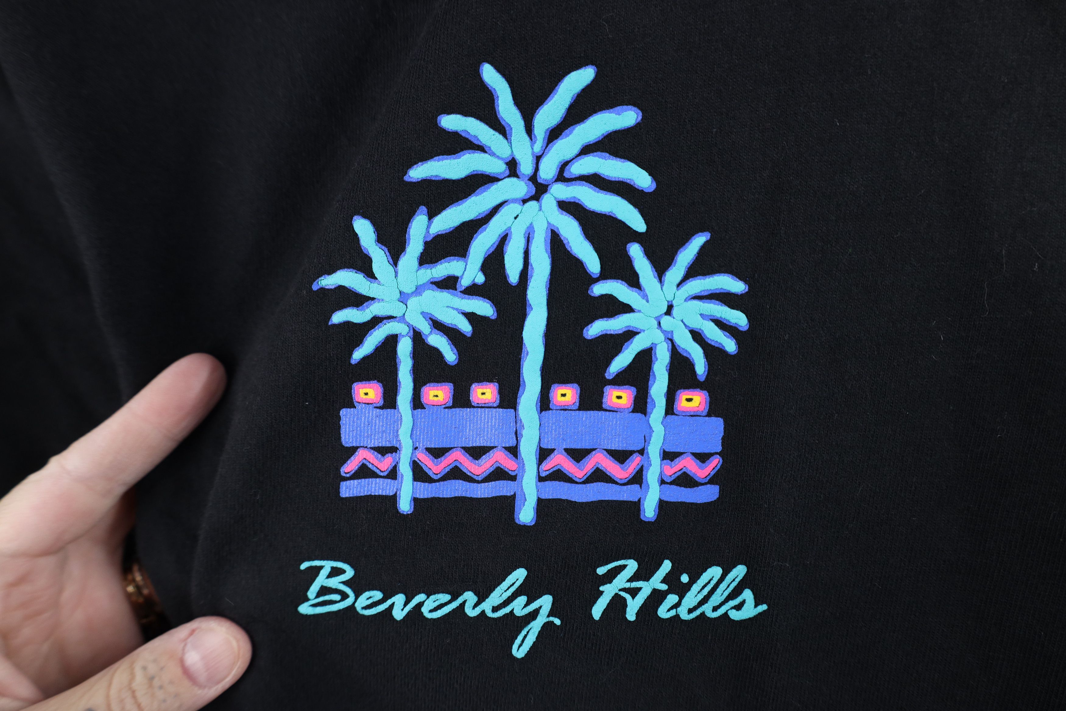 Vintage Vintage 80s 90s Streetwear Beverly Hills T-Shirt USA Size M / US 6-8 / IT 42-44 - 4 Thumbnail