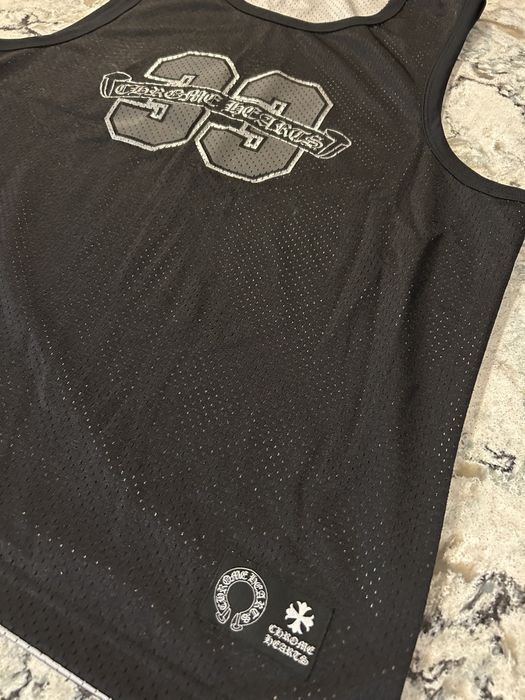 Chrome Hearts Chrome Hearts Basketball Jersey Reversible Med Black Grey ...