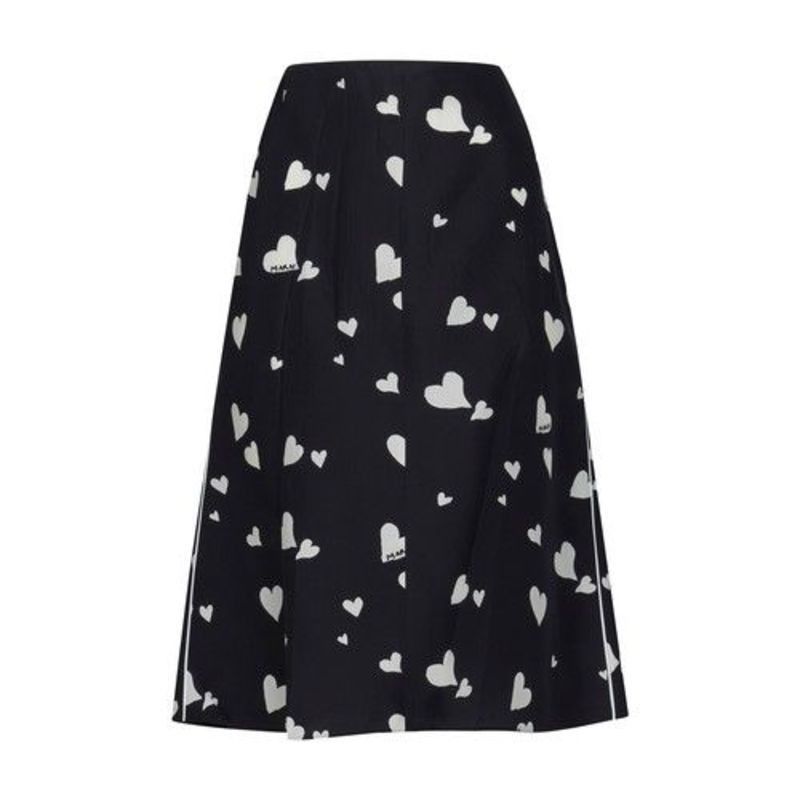 Marni o1w1db10824 Midi Skirt in Black Size 34" / US 12 / IT 48 - 1 Thumbnail