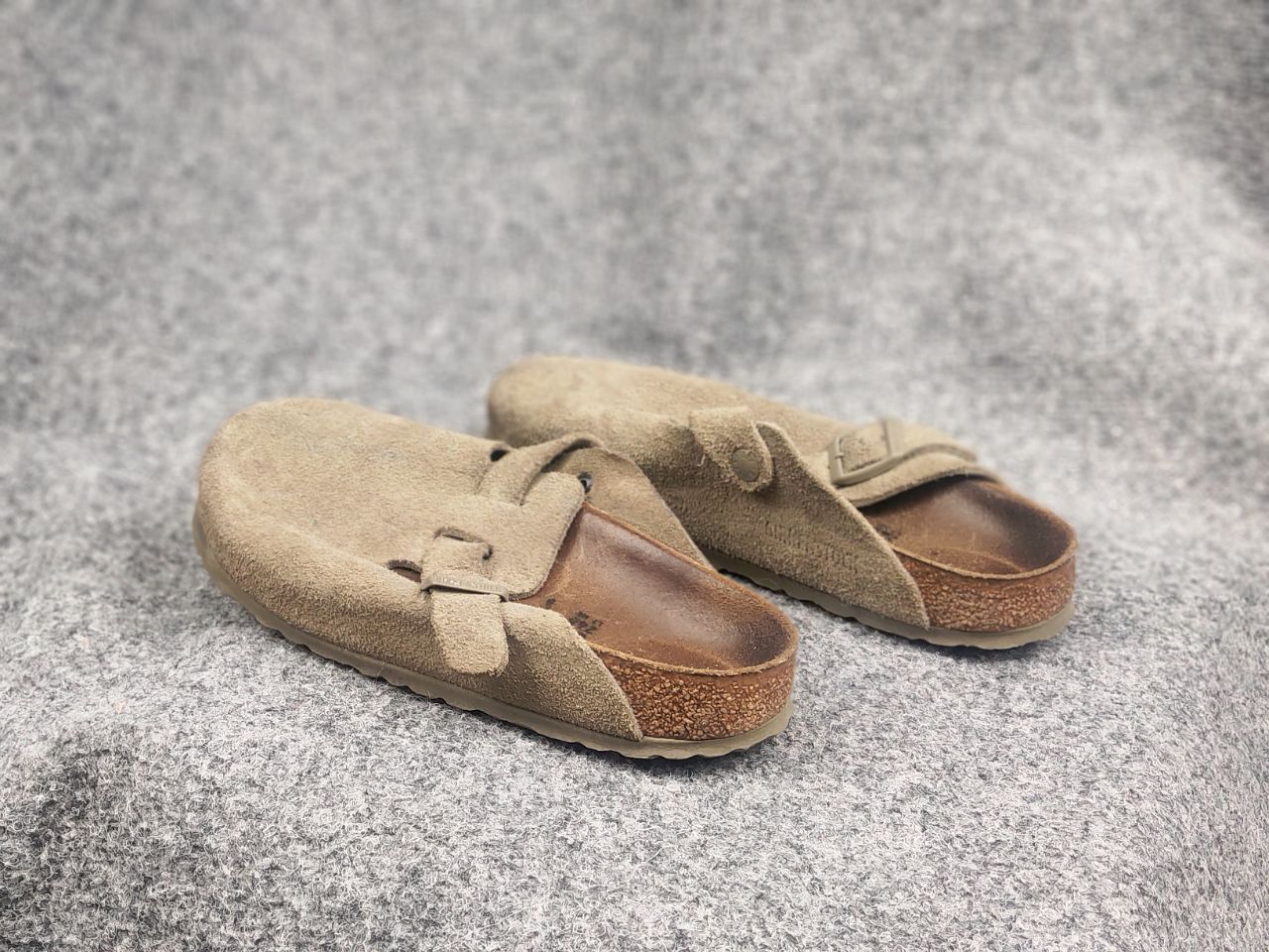 Birkenstock Vintage Birkenstock boston soft leather taupe sandal Shoes Size US 8 / IT 38 - 18 Thumbnail