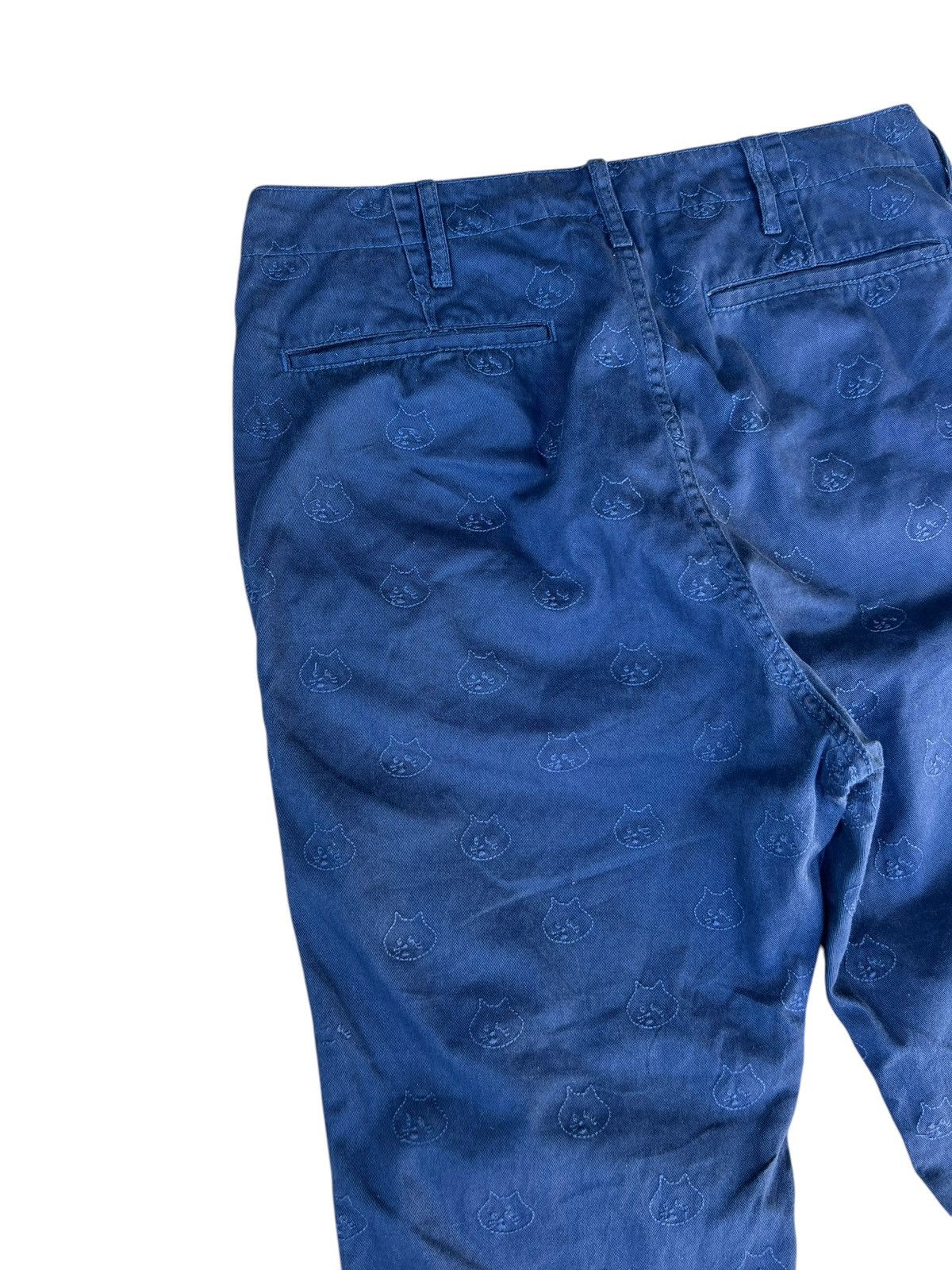 Issey Miyake Issey Miyake, Ne-net All Over Embroidery Cat Head Crop Pant Size US 30 / EU 46 - 13 Thumbnail