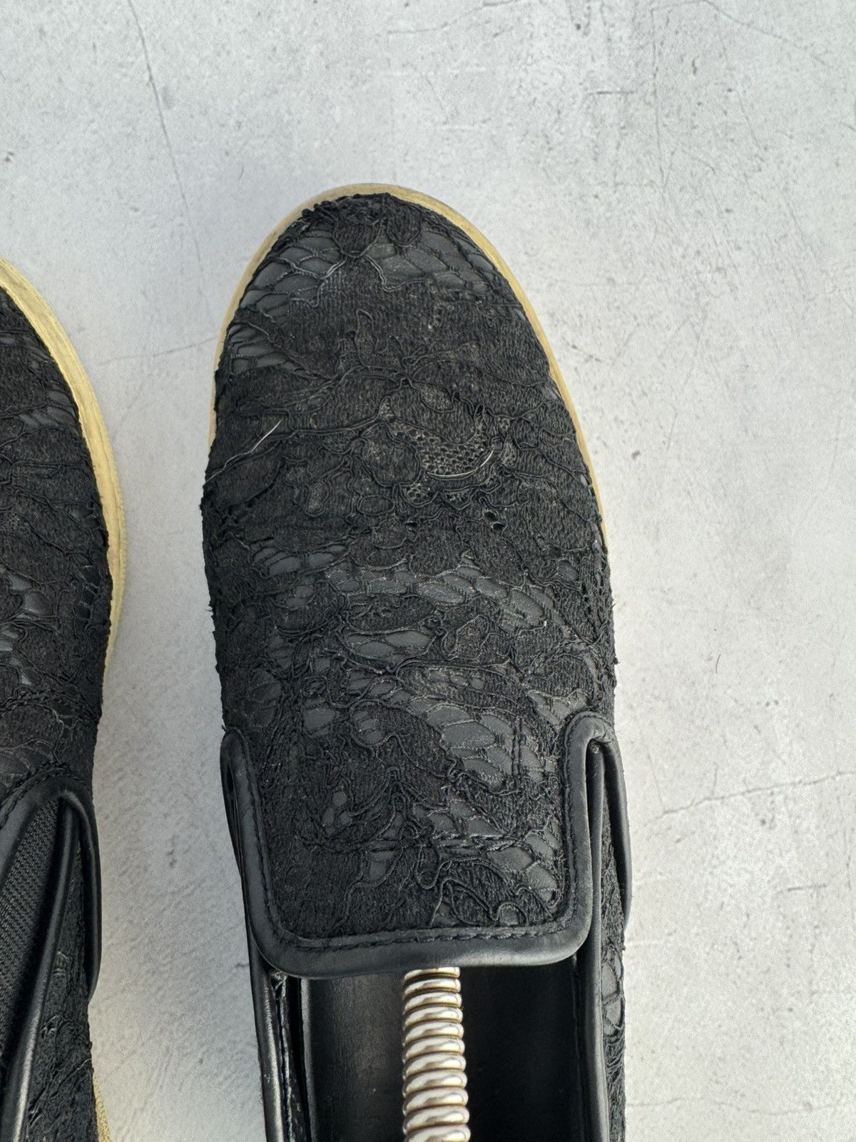Dolce & Gabbana Dolce & Gabbana Slip-On Sneakers Black Lace size 39 Size US 9 / IT 39 - 5 Thumbnail