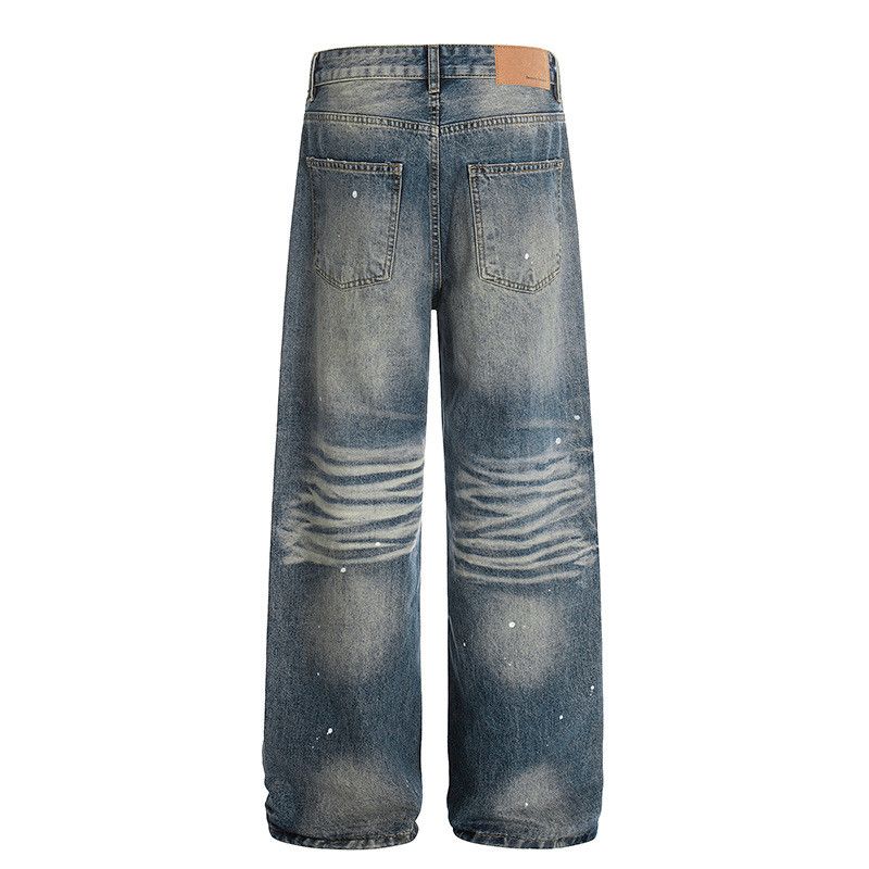 Jean American retro washed whiskered jeans for men Size US 32 / EU 48 - 2 Thumbnail