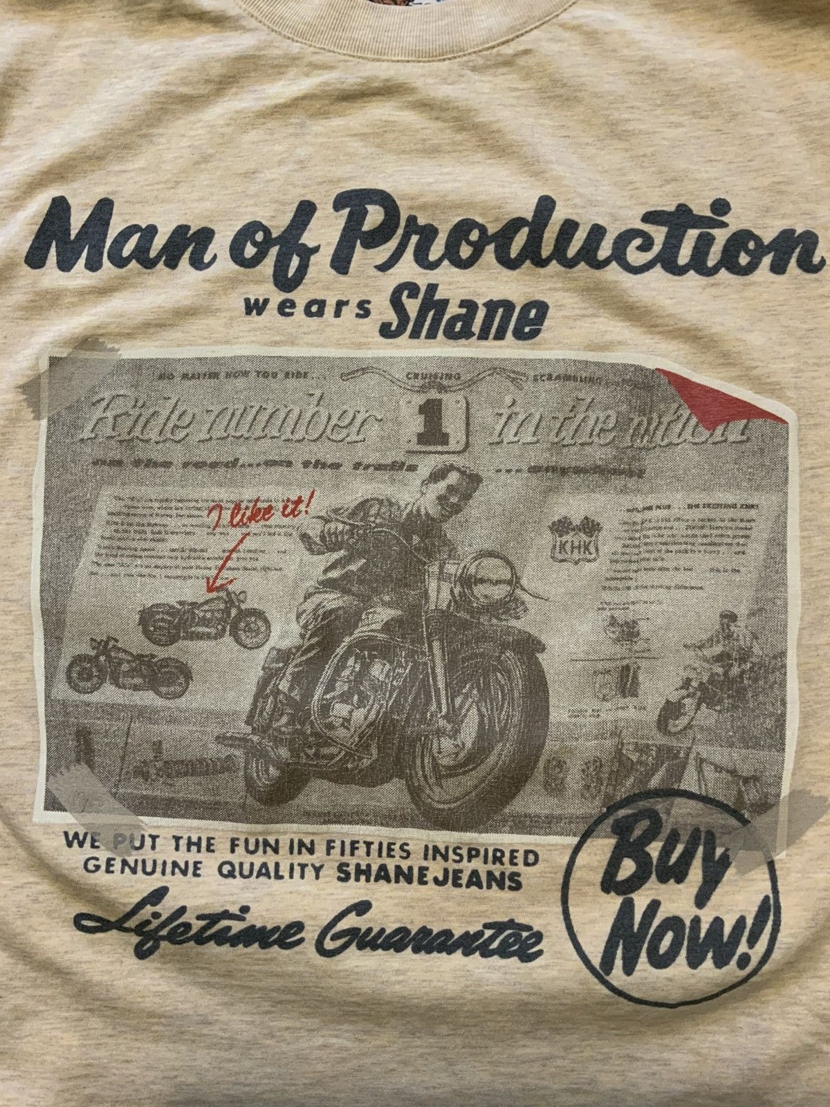 Vintage Vintage Y2K Shane Western Lone Ranger Motorcycle T-Shirt Size US L / EU 52-54 / 3 - 5 Thumbnail