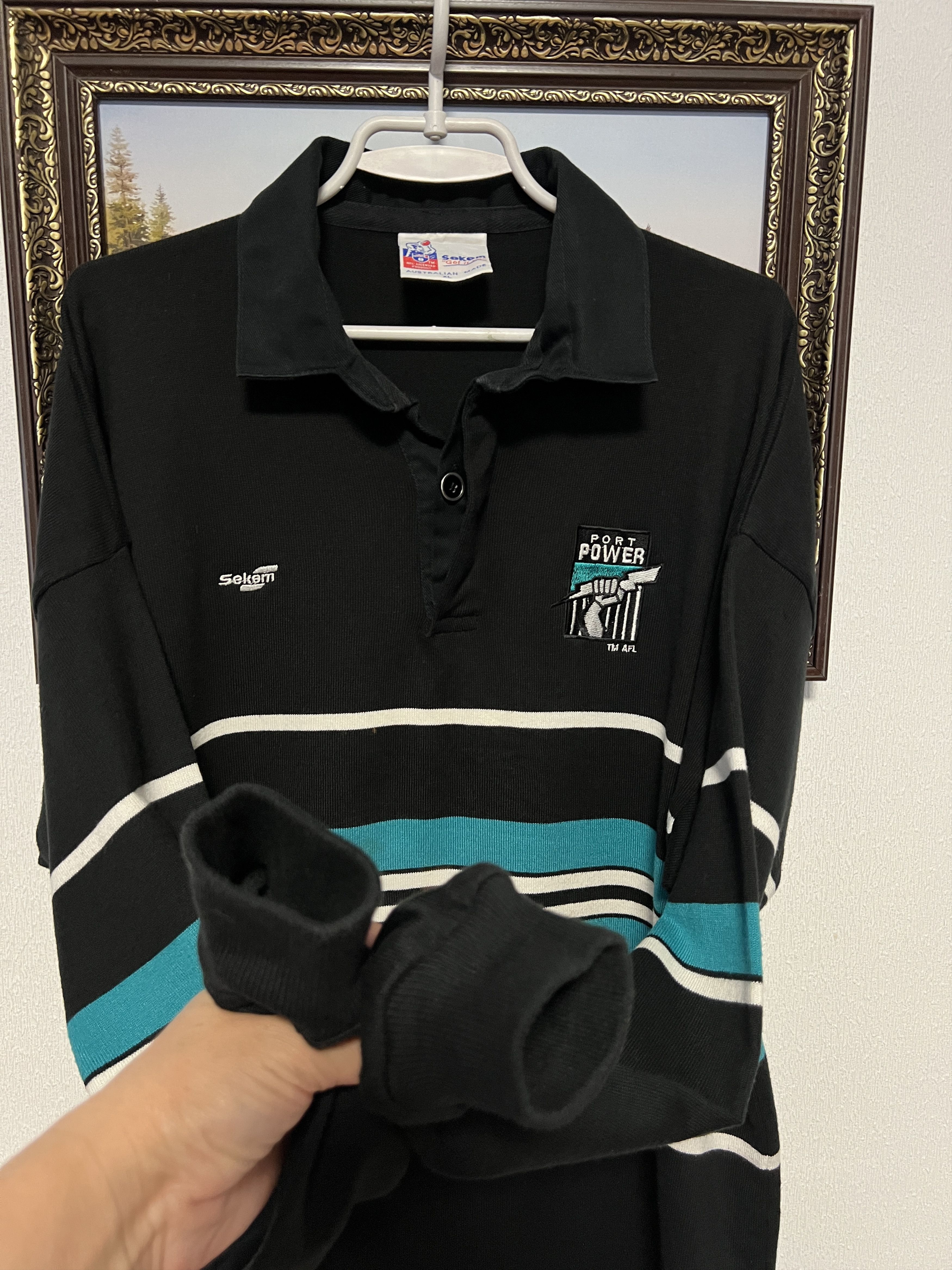 Vintage Vintage AFL Port Adelaide Sekem Football Jersey Size US XL / EU 56 / 4 - 6 Thumbnail