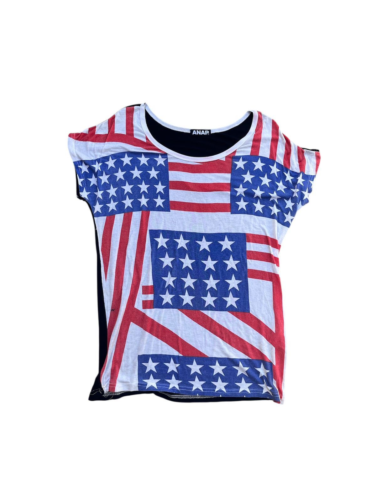 Japanese Anap American Flag Tshirt for Ladies