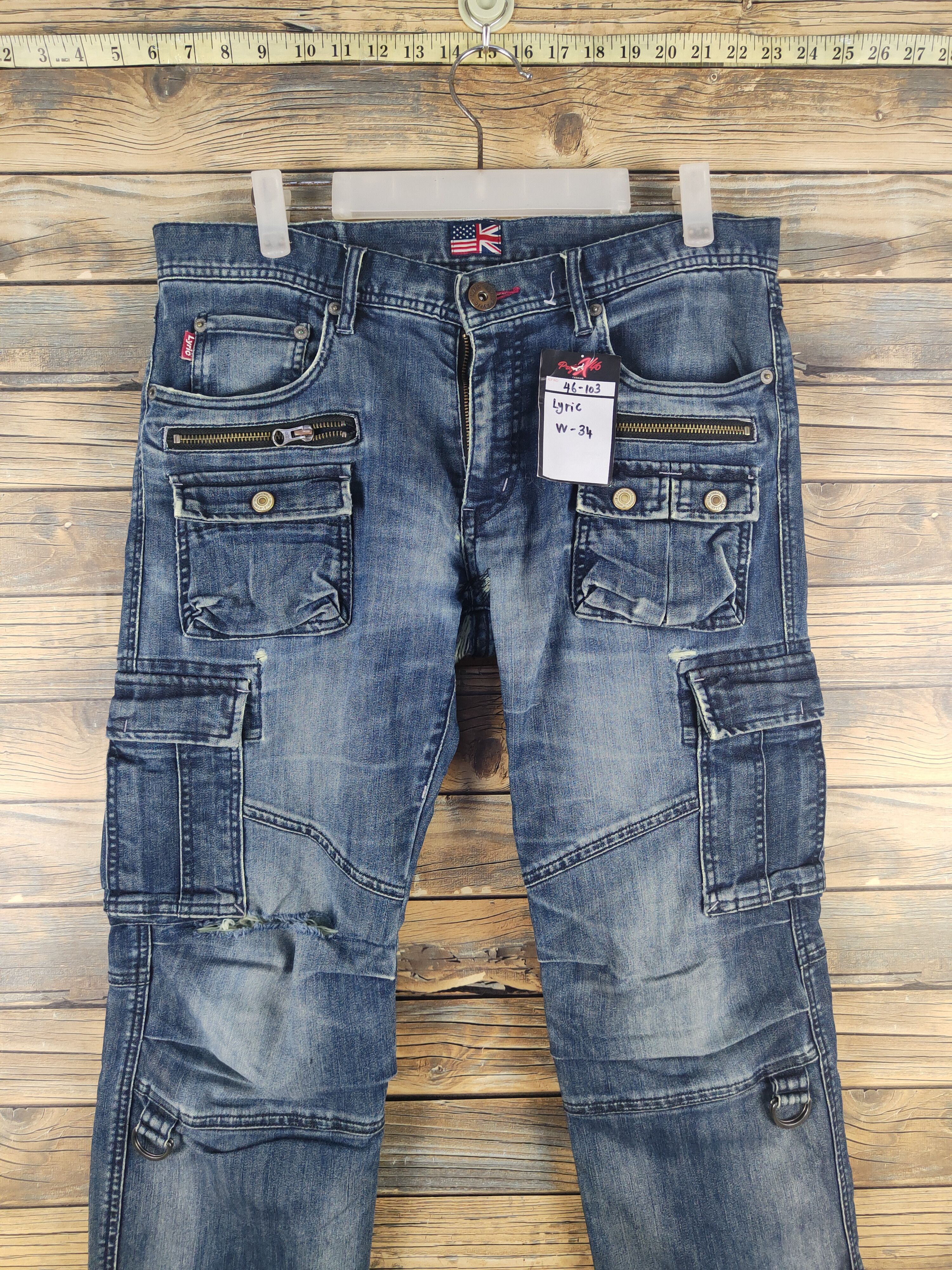 DL Lyric Dark Blue Distressed Ripped Jeans #46-103T
