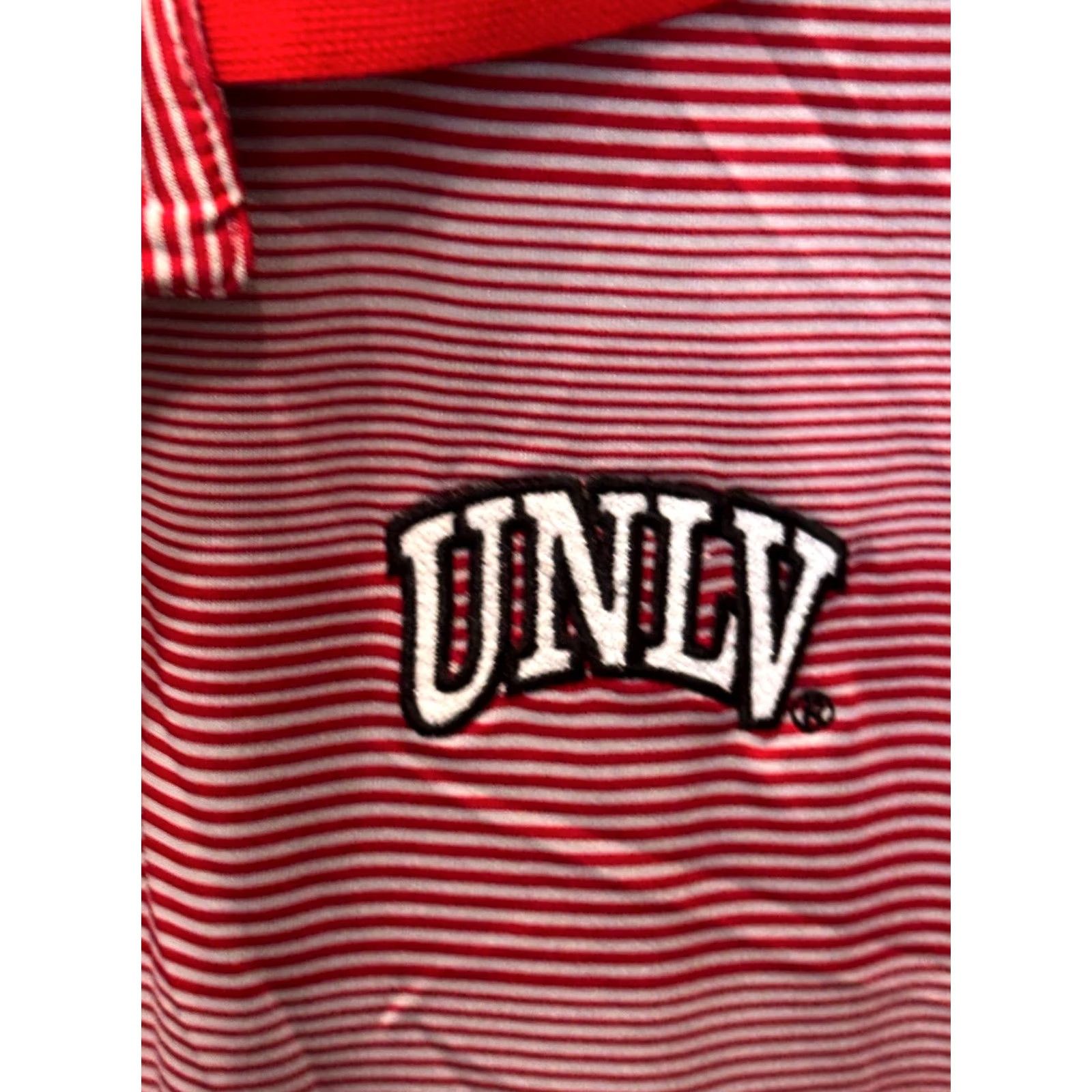 Vintage Rivalry Threads Red Stripe UNLV POLO SHIRT Medium M Mens Polo Shirt Red Stripe UNLV Polo Shirt M Size US M / EU 48-50 / 2 - 7 Thumbnail