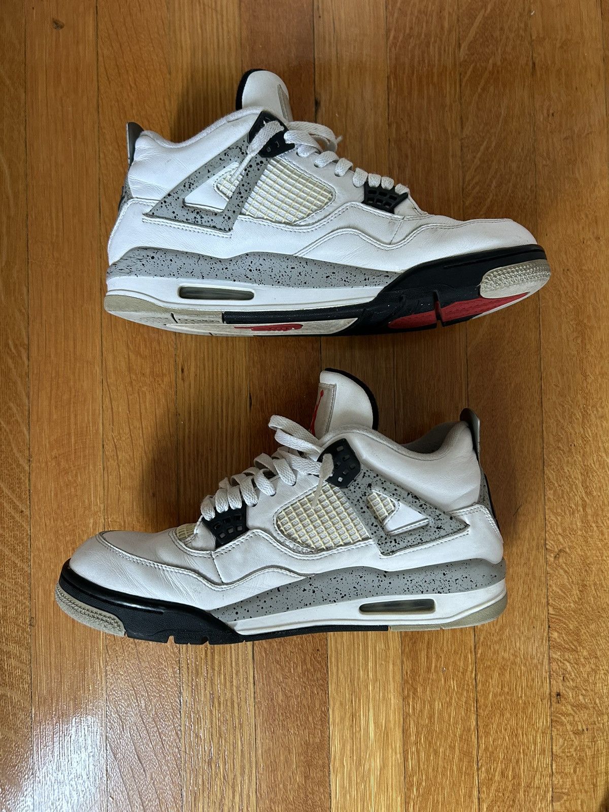 Jordan Brand × Nike Jordan 4 White Cement Retro OG 2016 Size US 10.5 / EU 43-44 - 3 Thumbnail