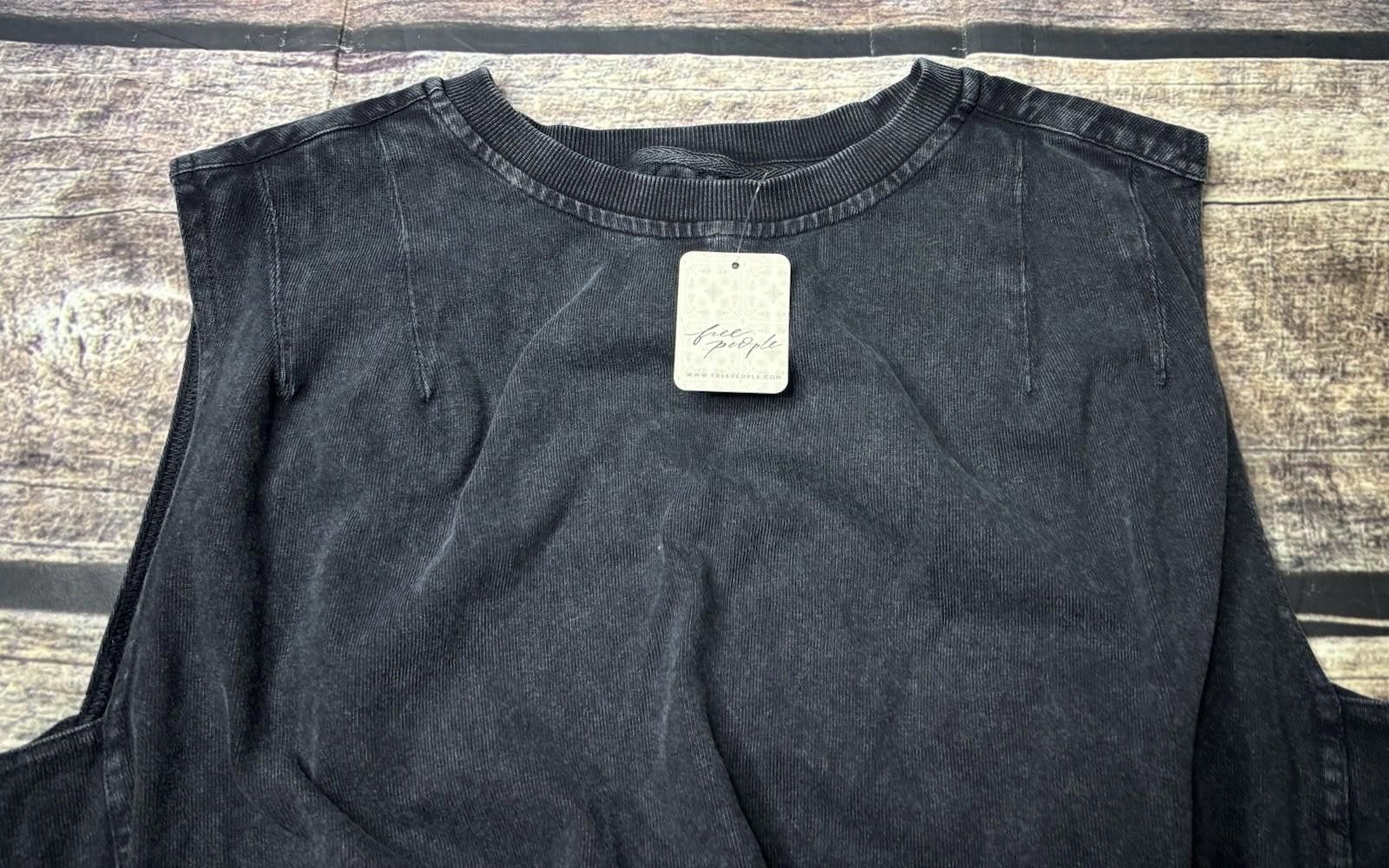 Other Free People We The Free Tank Top Womens XS Cotton Black $58 Size XS / US 0-2 / IT 36-38 - 4 Thumbnail
