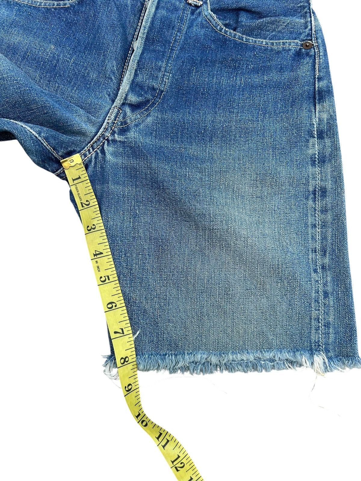 Levi's 50s Vintage Levis big E Hidden Rivet Short Denim Jeans Rare Size US 27 - 18 Thumbnail