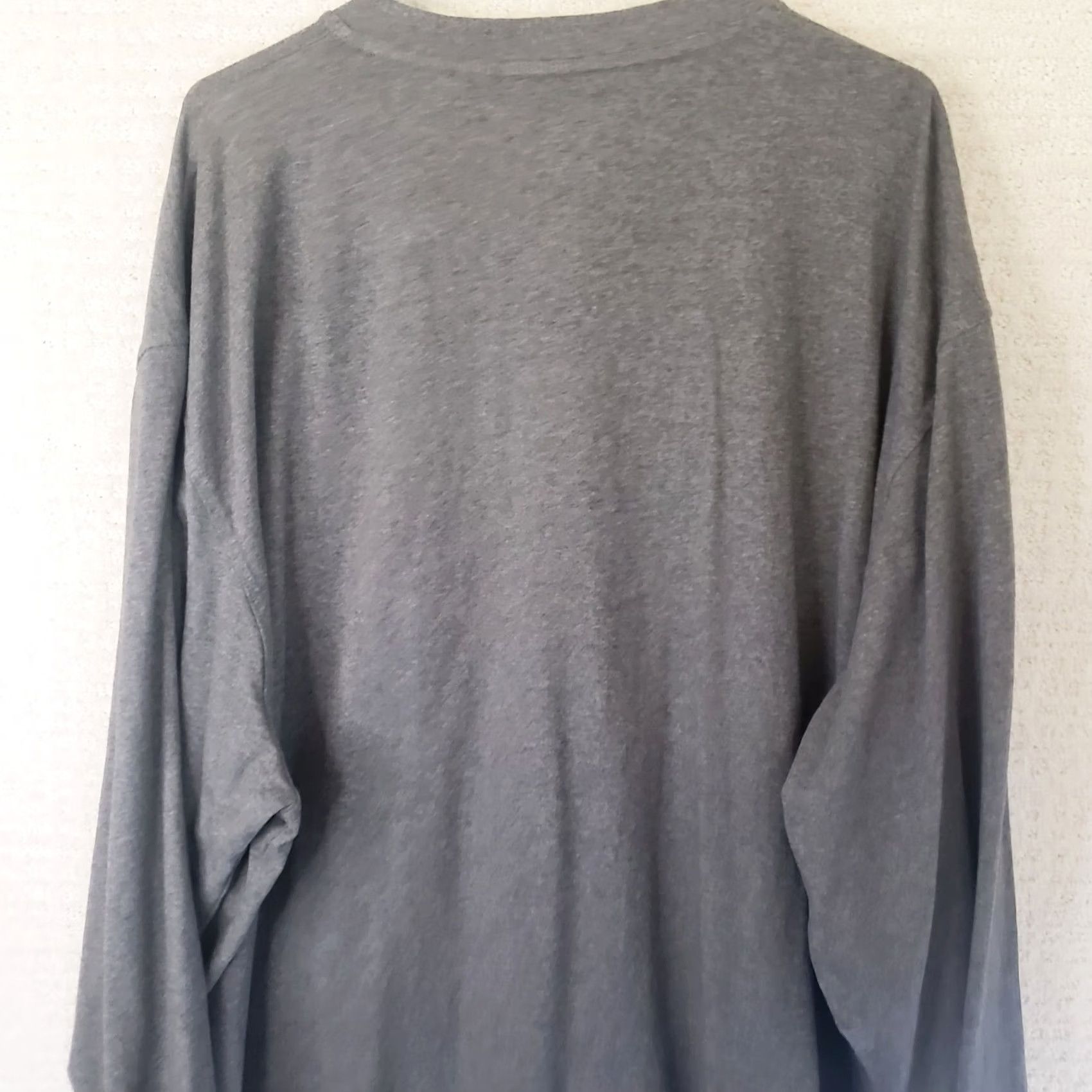 Wrangler VINTAGE Wrangler Riggs Workwear Mens 3XT Gray Henley Long Sleeve Heavy Cotton Tee Shirt Size US XXL / EU 58 / 5 - 7 Thumbnail