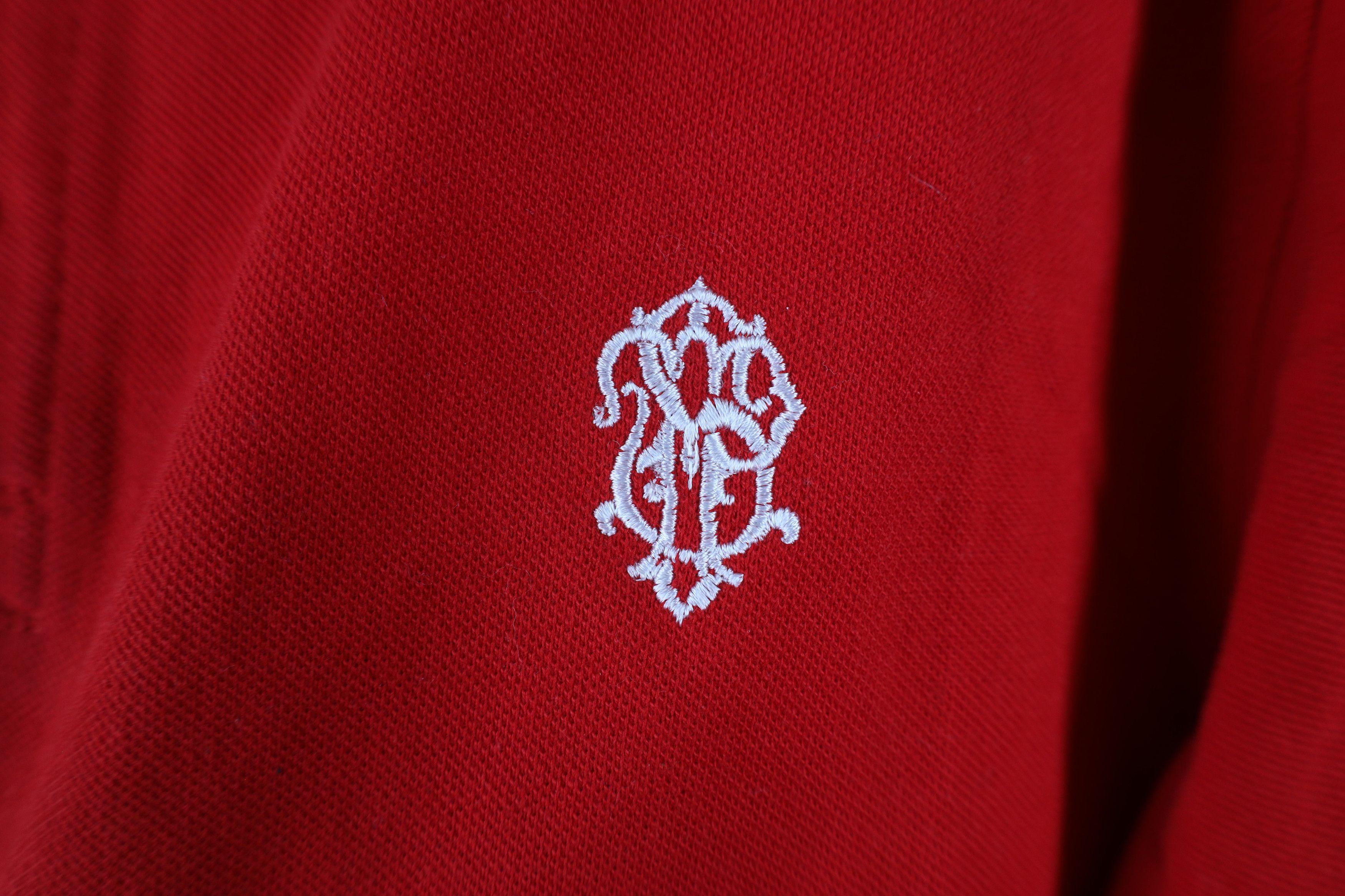 Southpole × Vintage Vintage Y2K Southpole Crest Collared Polo Shirt Red Cotton Size US L / EU 52-54 / 3 - 4 Thumbnail