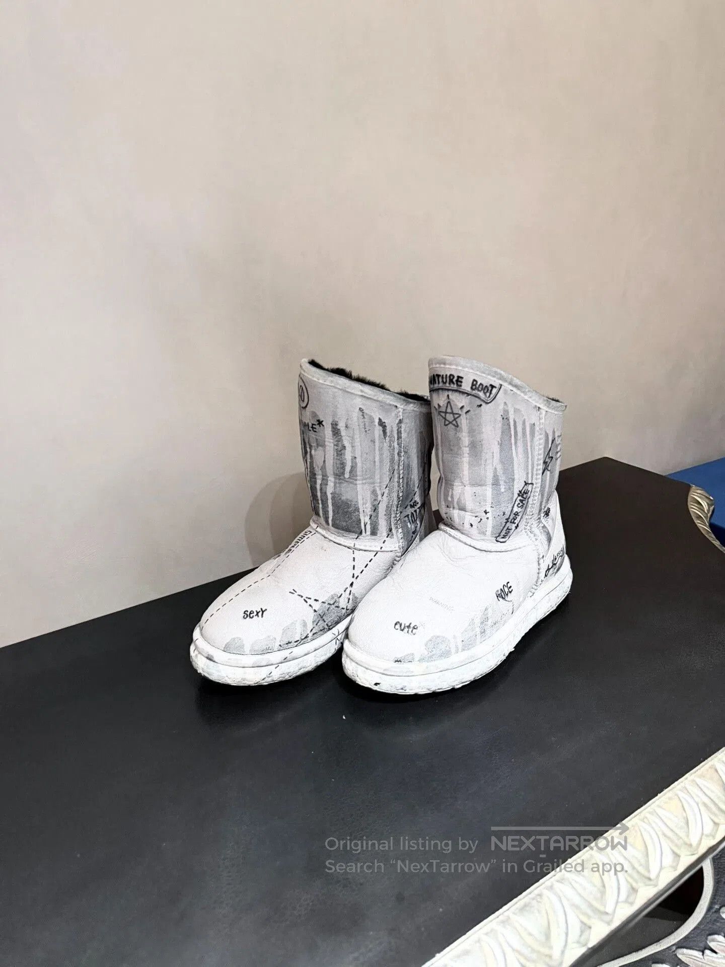 SMFK SFMK x HEYDAY x LUXEco Graffiti Snow Boots. Size US 6 / IT 36 - 1 Thumbnail