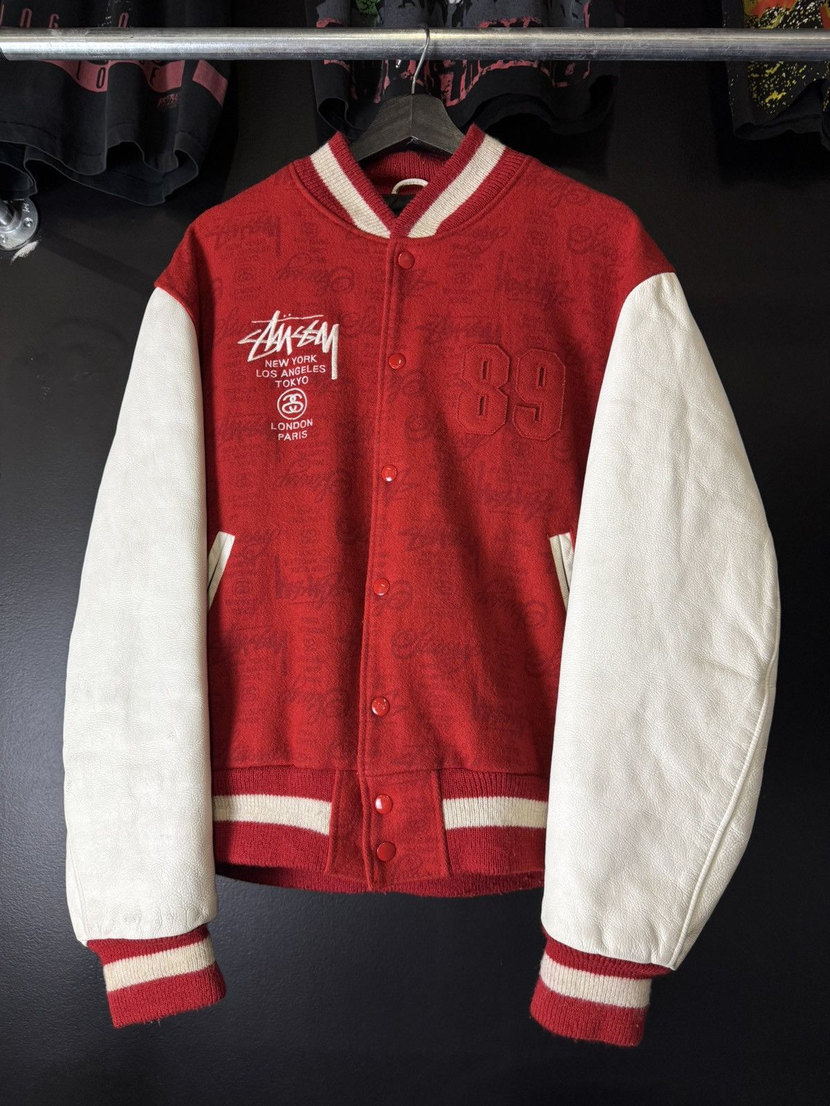 Stussy Vintage stussy world tour varsity jacket 783/1000 RARE Size US L / EU 52-54 / 3 - 2 Thumbnail
