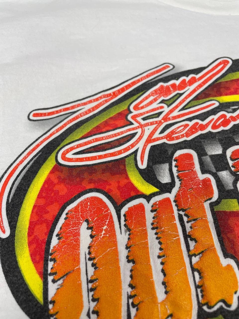 NASCAR Vintage Tony Steward 2002 Nascar Out In Front T-Shirt Size US XL / EU 56 / 4 - 13 Thumbnail