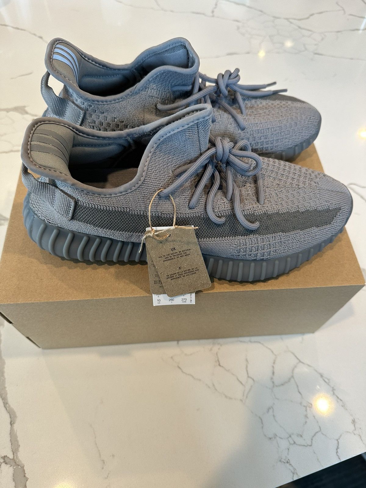 image of Adidas Yeezy 350 V2 Steel Gray Grey Size 10 New Shoes, Men's