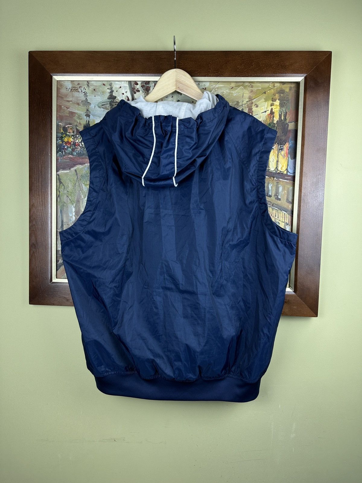 Nike × Vintage Vintage Nike 2000s silver tag navy track vest jacket Size US L / EU 52-54 / 3 - 6 Thumbnail