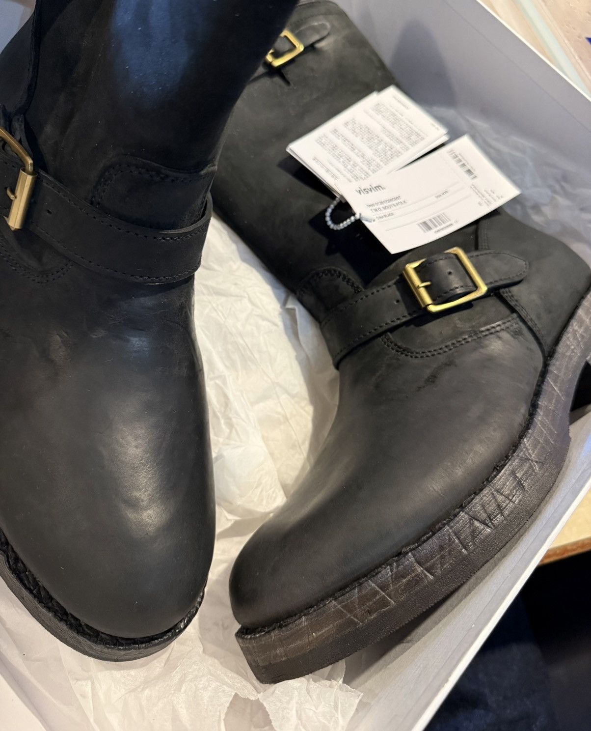 Visvim New Visvim 26SS T.W.O Folk Boots Horsehide Mens M10 Black Size US 10 / EU 43 - 6 Thumbnail