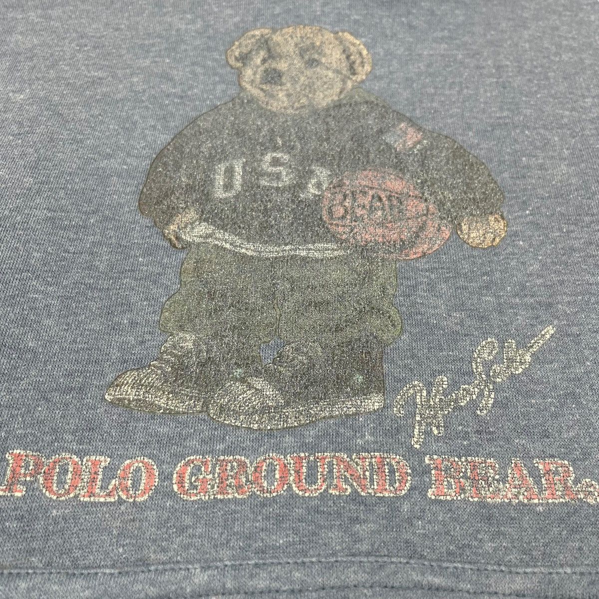 Polo Ralph Lauren × Ralph Lauren Vintage Ralph Lauren Polo Ground Bear Pullover Hoodie Size US M / EU 48-50 / 2 - 6 Thumbnail