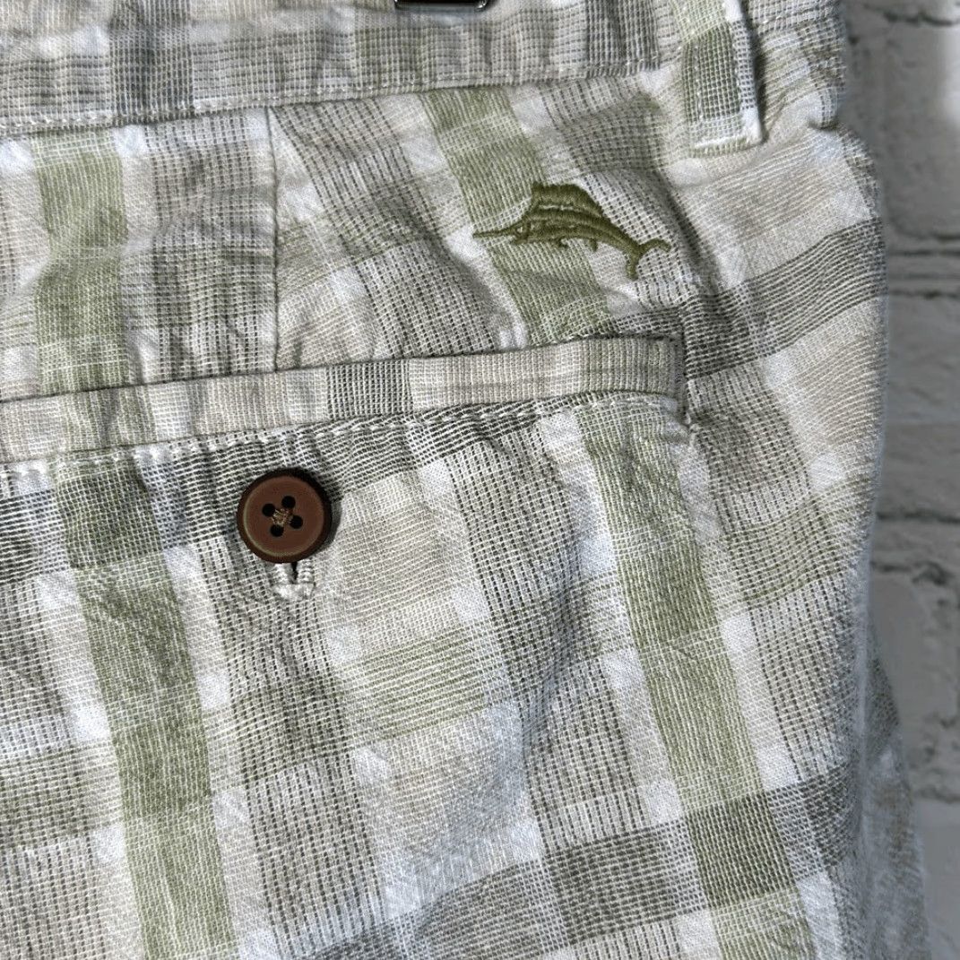 Tommy Bahama Tommy Bahama Shorts Men’s 34 Linen Blend Plaid Beige Green Brown Size US 34 / EU 50 - 3 Thumbnail